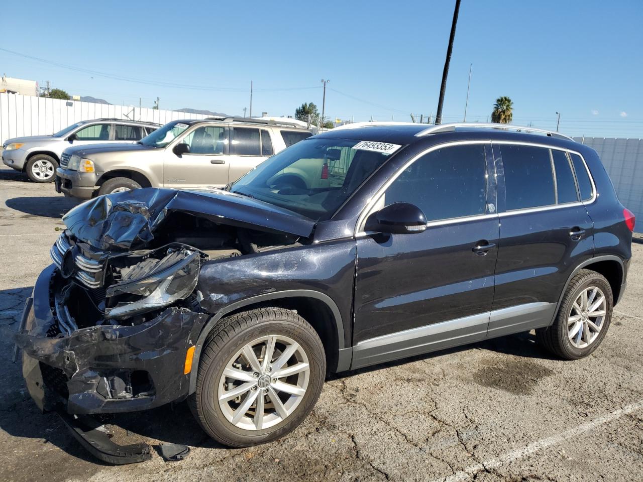 VOLKSWAGEN TIGUAN 2017 wvgrv7ax9hw503043