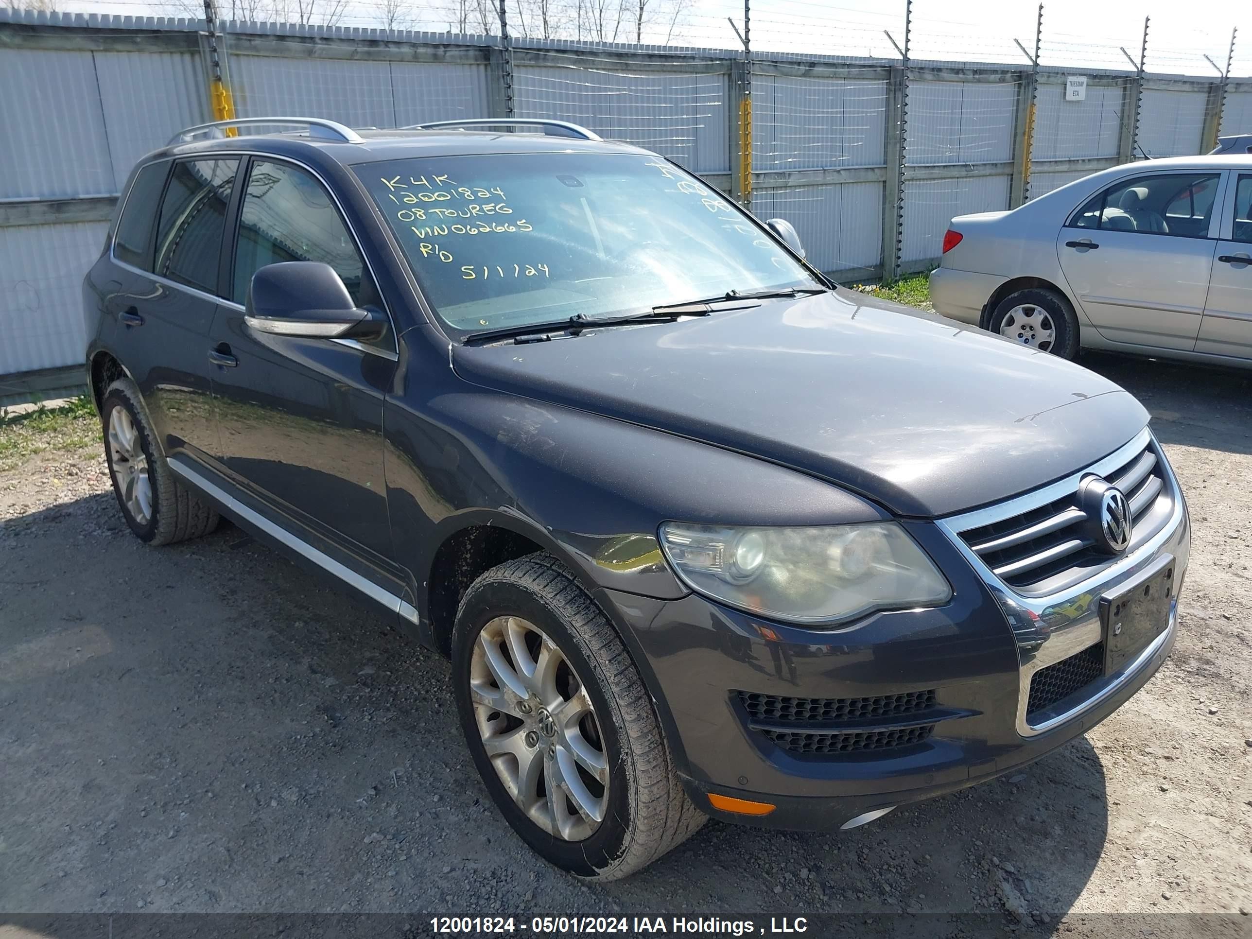 VOLKSWAGEN TOUAREG 2008 wvgze67l38d062665