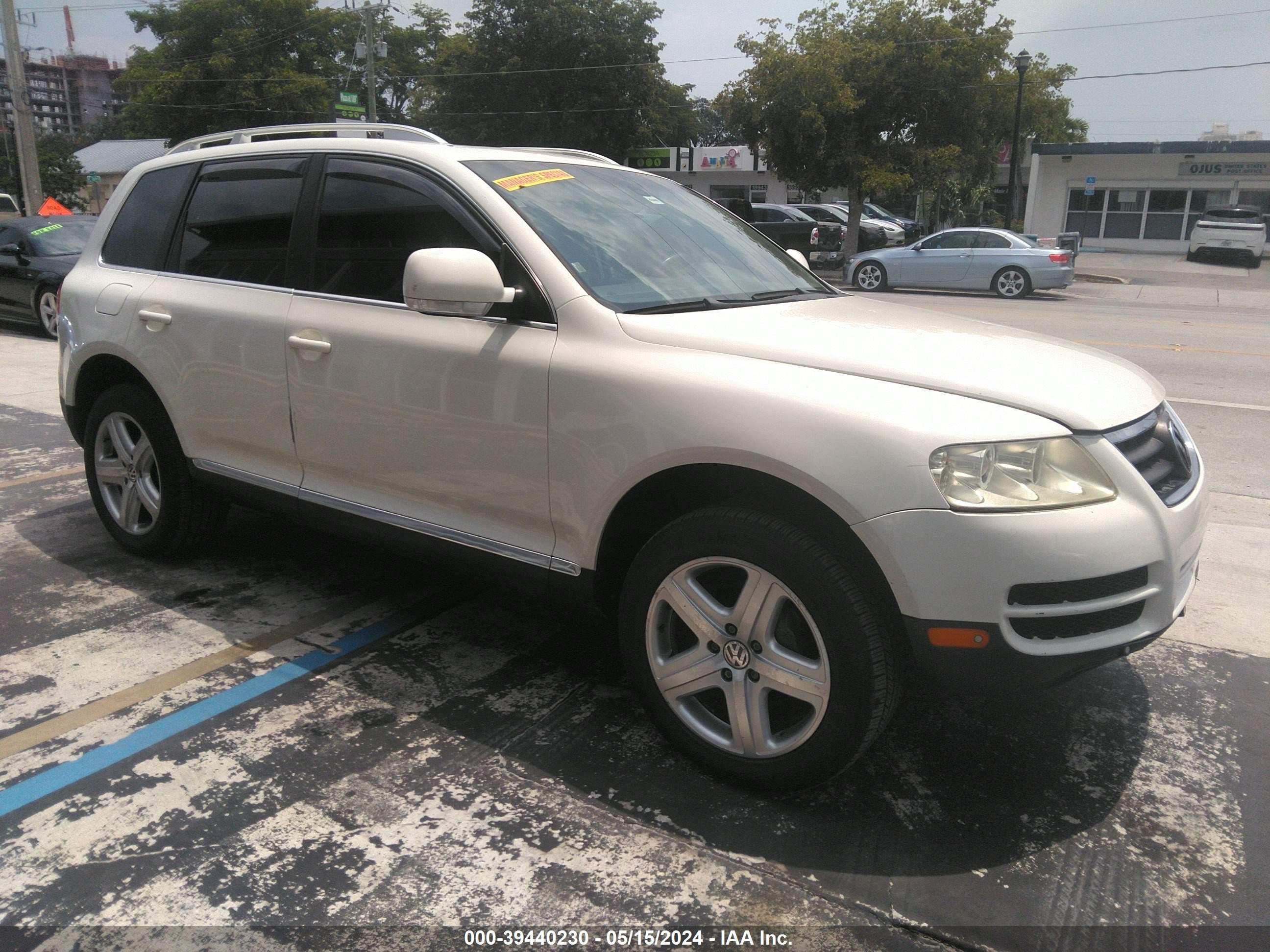 VOLKSWAGEN TOUAREG 2007 wvgze77l67d057867