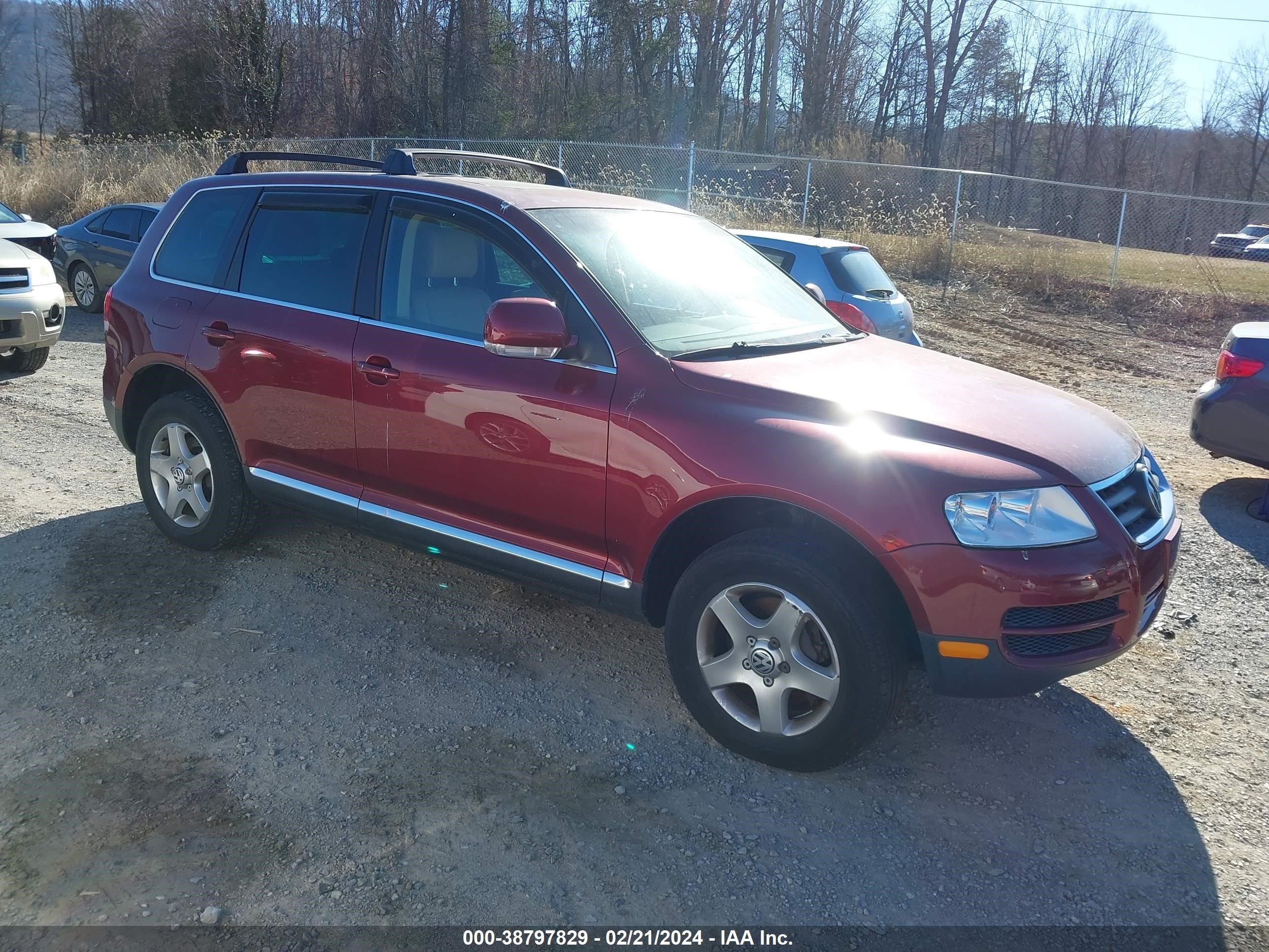 VOLKSWAGEN TOUAREG 2005 wvgzg77l25d076696