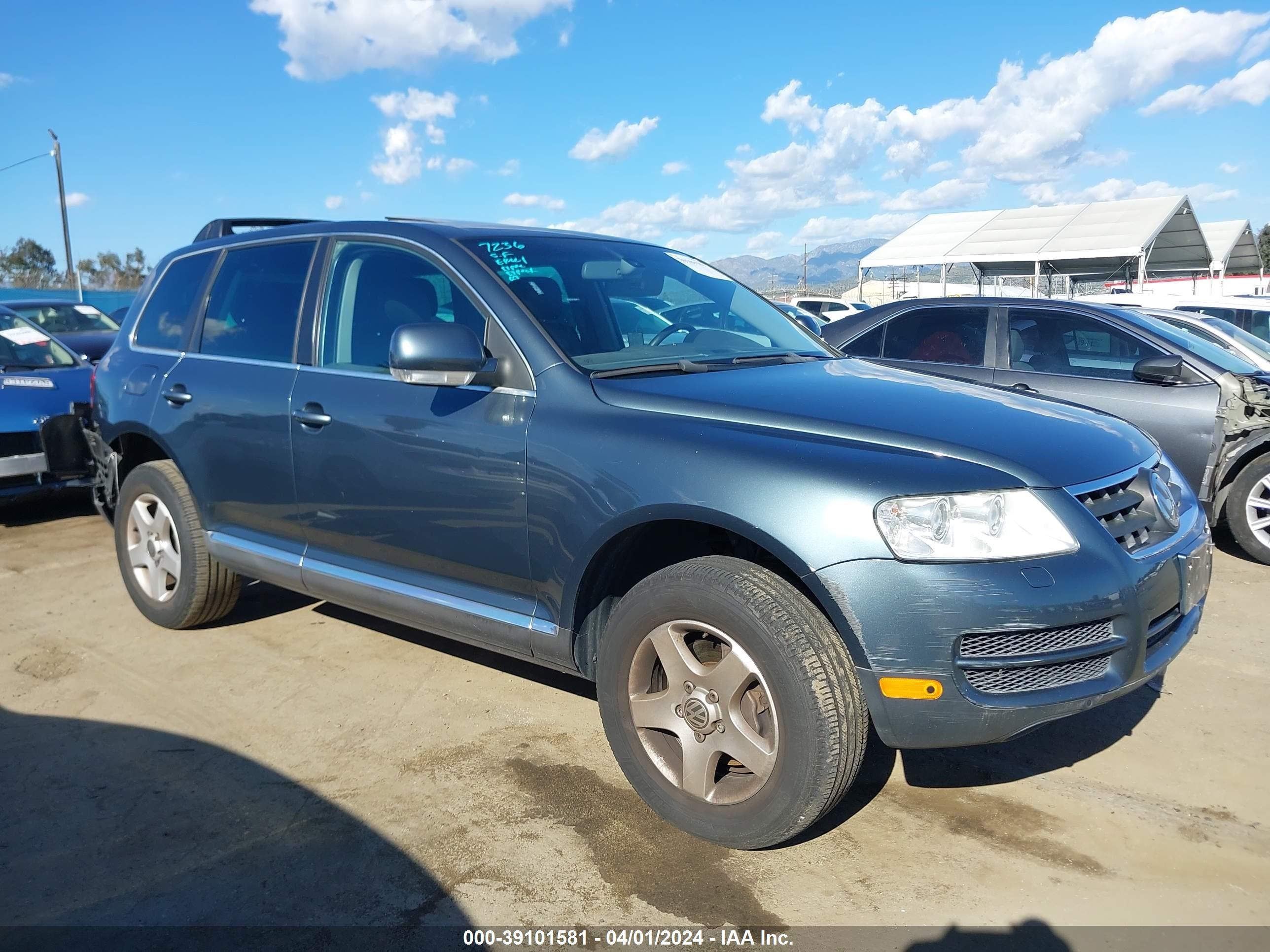 VOLKSWAGEN TOUAREG 2005 wvgzg77l55d074022