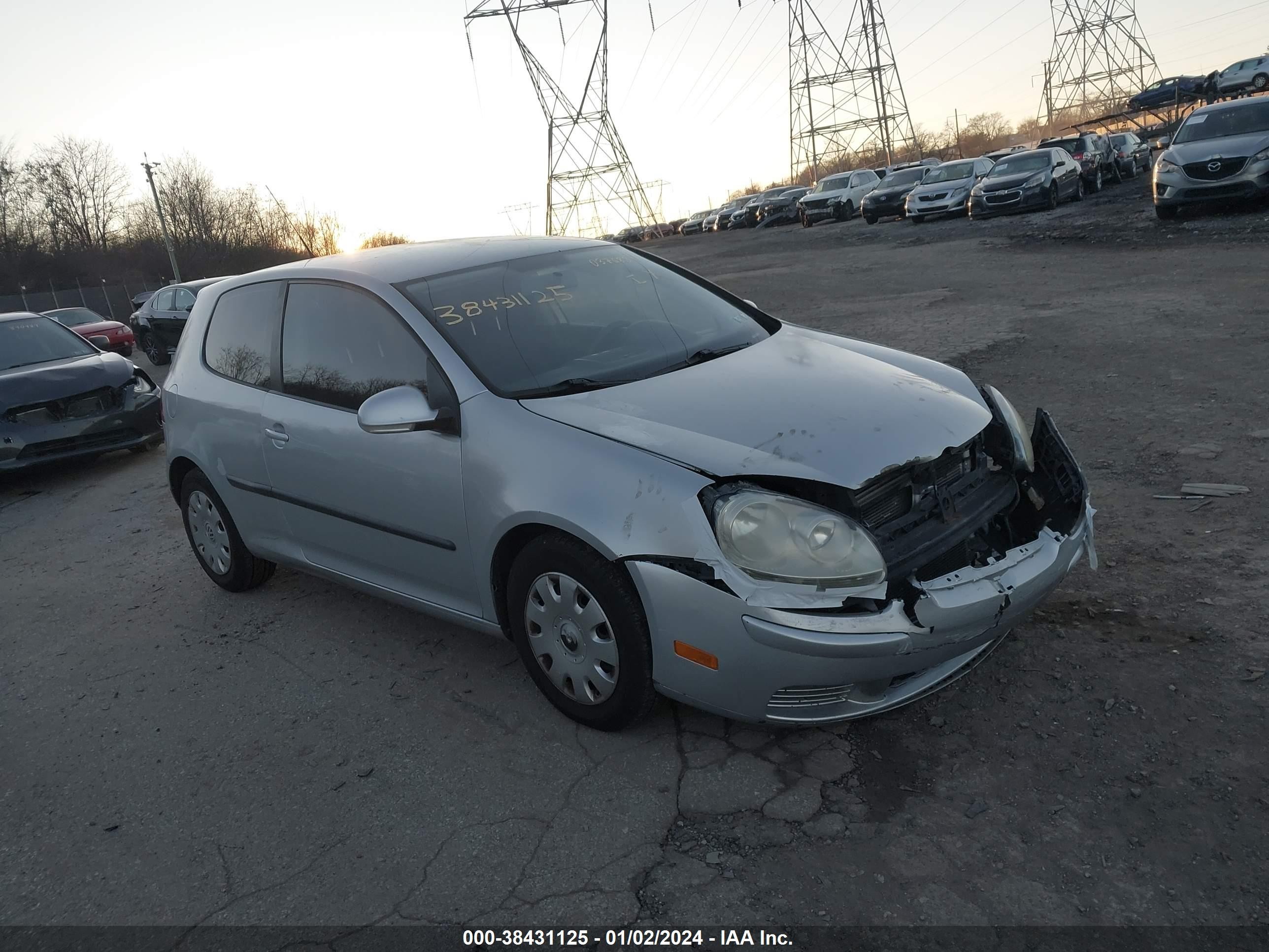 VOLKSWAGEN GOLF 2007 wvwar71k27w037688