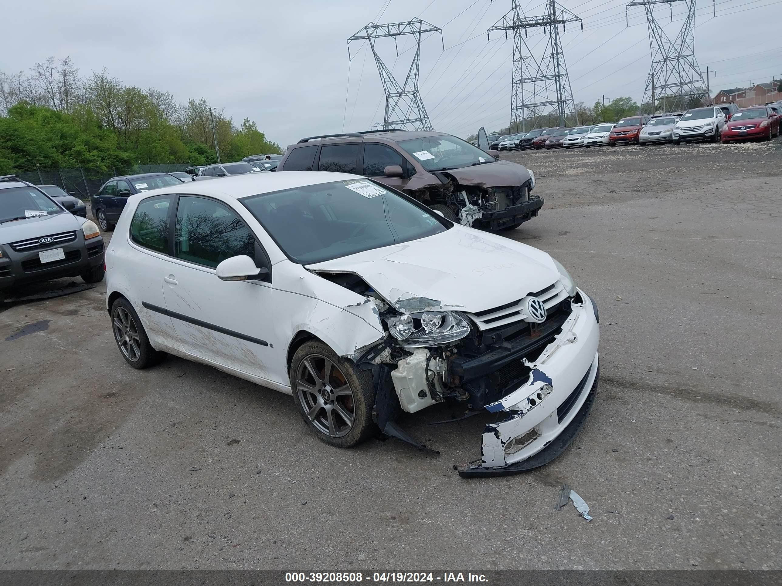 VOLKSWAGEN GOLF 2007 wvwar71k77w037167