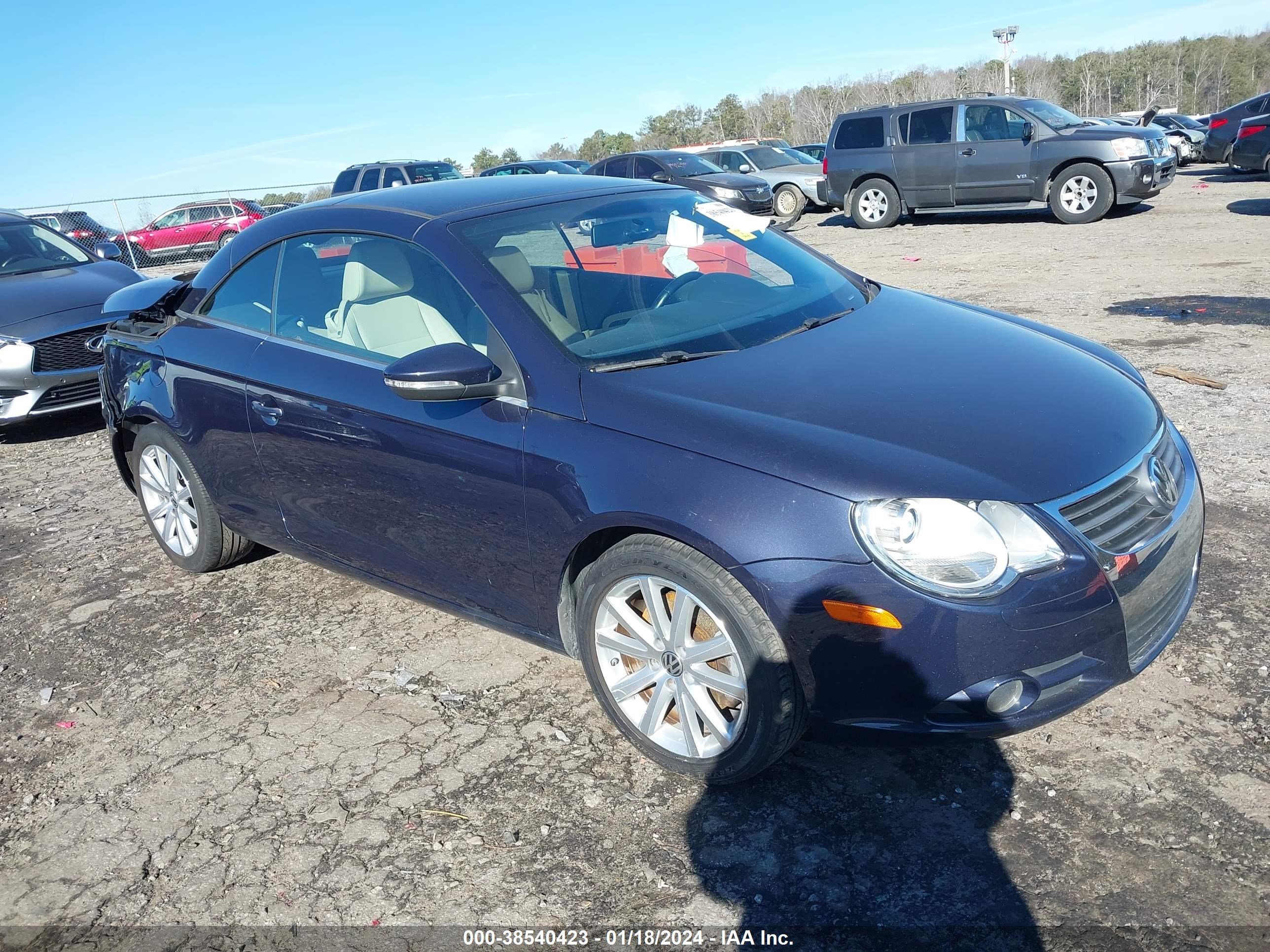 VOLKSWAGEN EOS 2009 wvwba71f09v008522