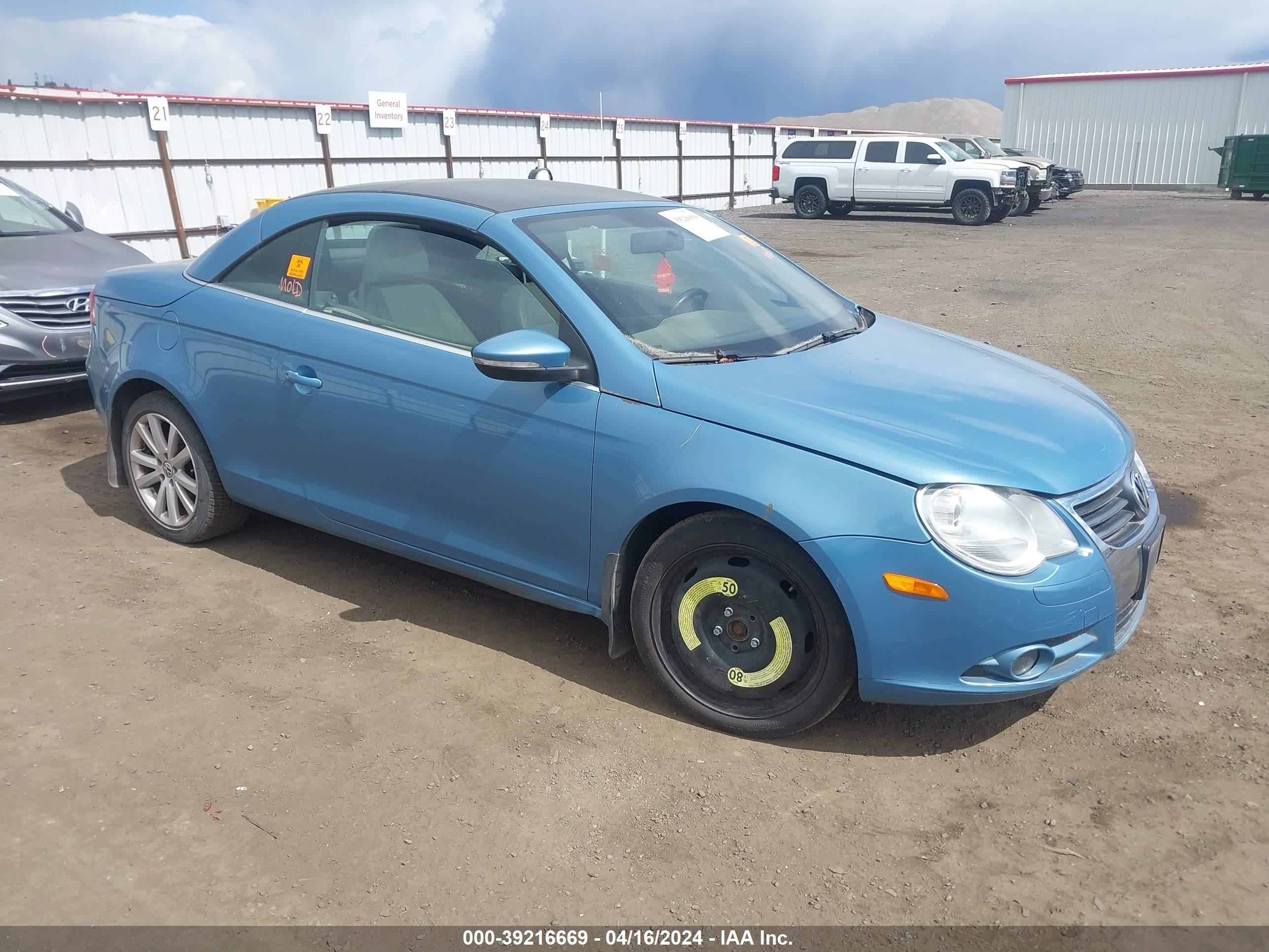 VOLKSWAGEN EOS 2009 wvwba71f59v008886