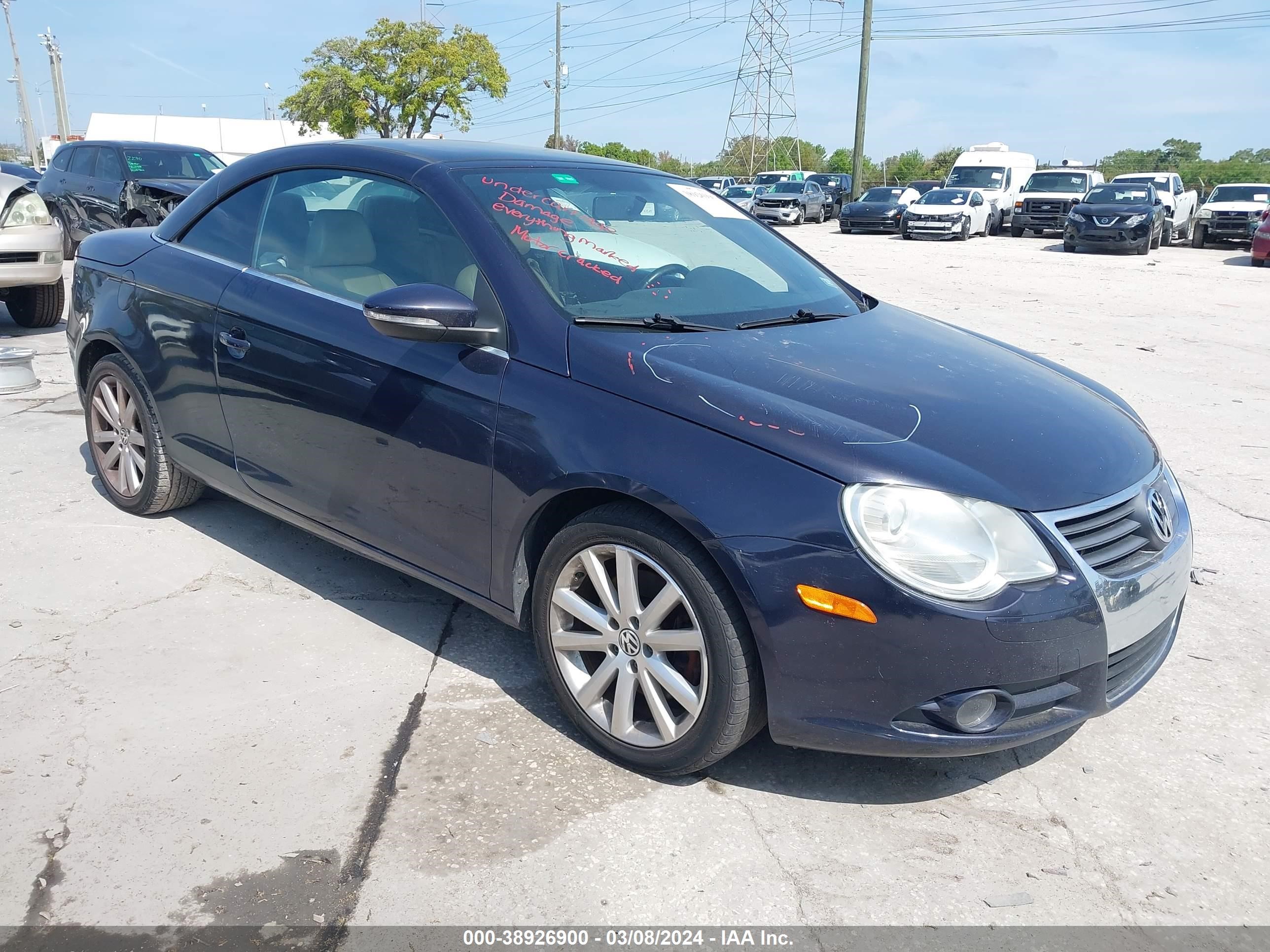 VOLKSWAGEN EOS 2009 wvwba71f69v018312