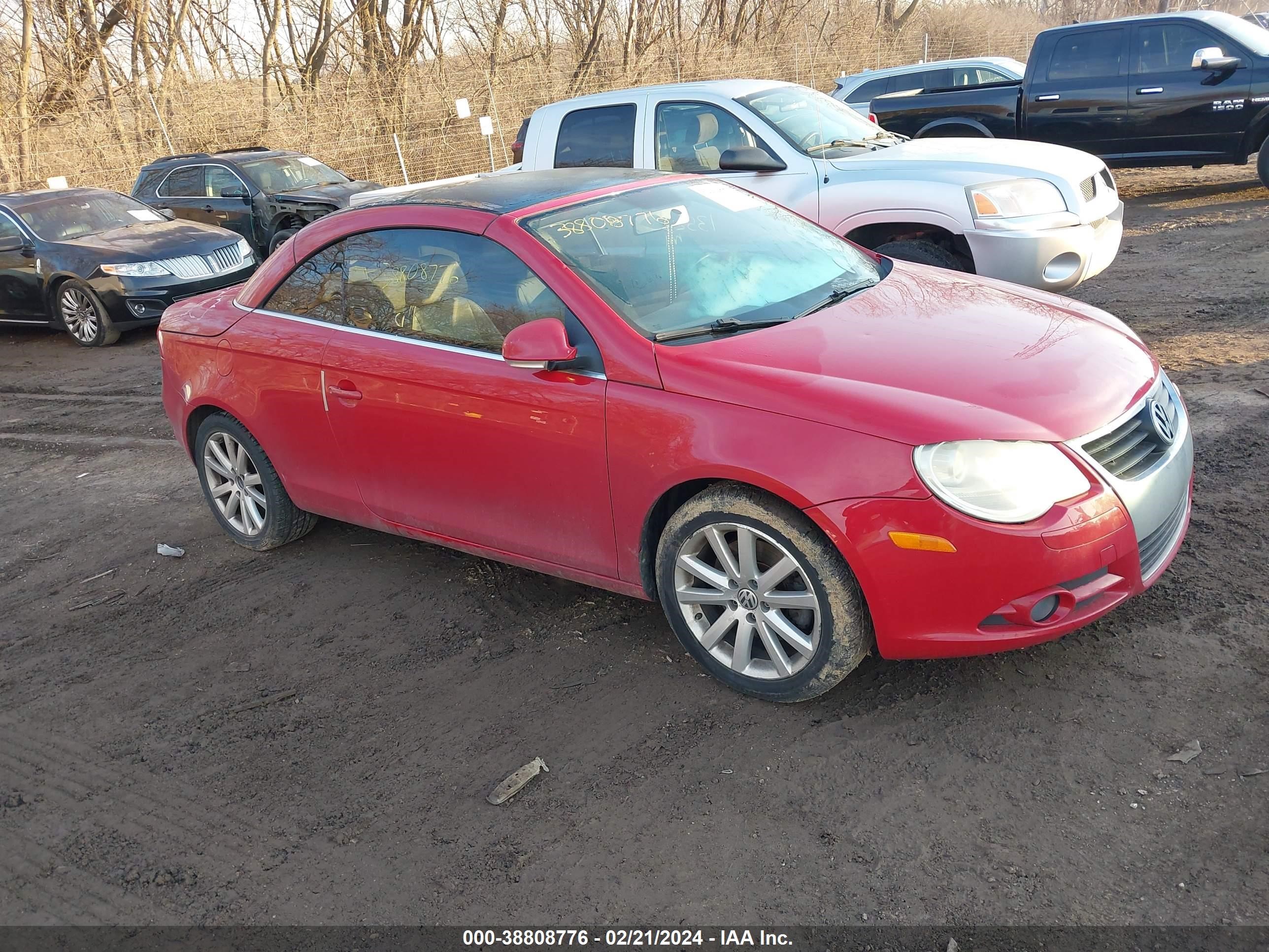 VOLKSWAGEN EOS 2008 wvwba71f78v035702