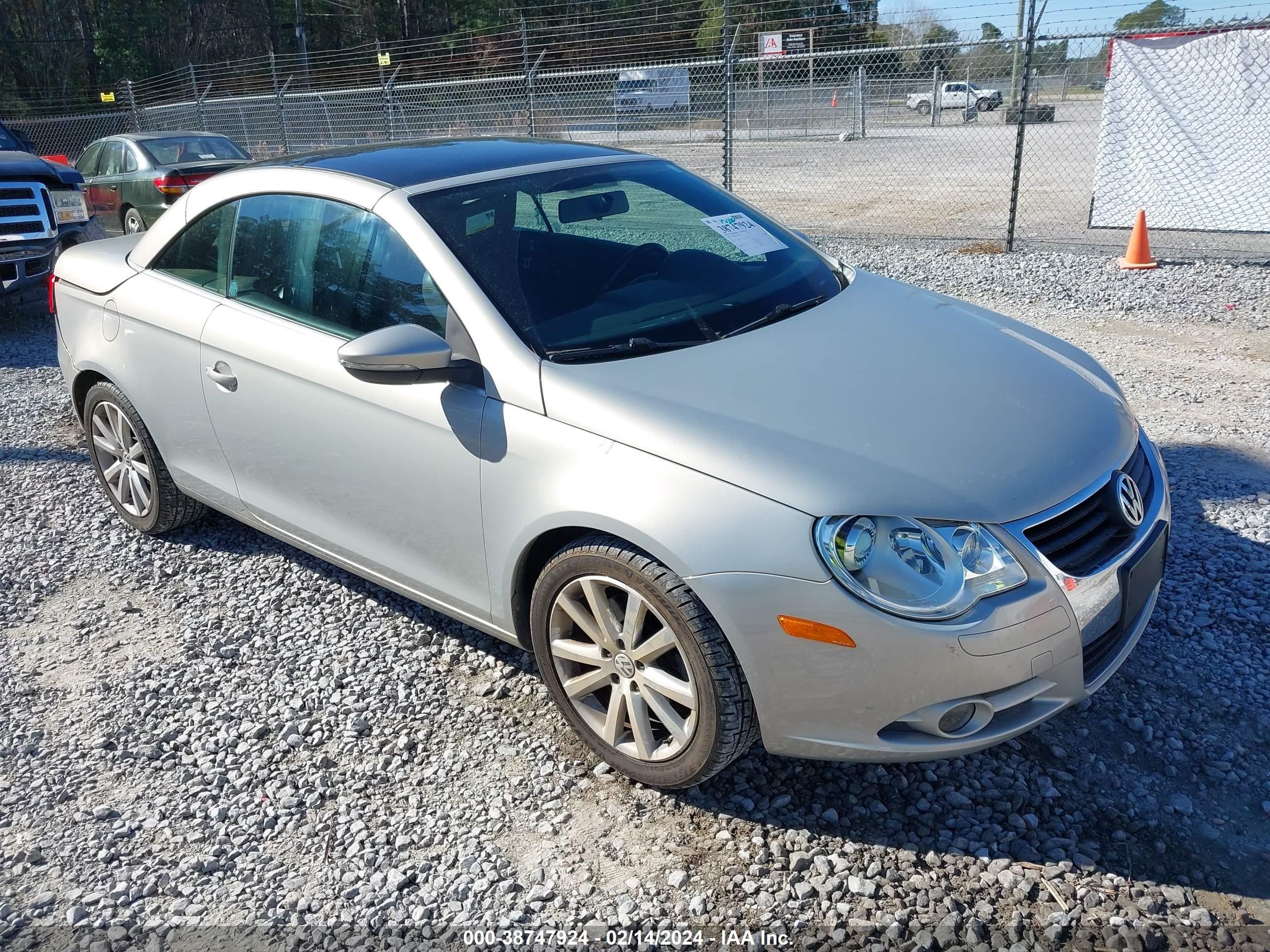 VOLKSWAGEN EOS 2009 wvwba71f89v015153