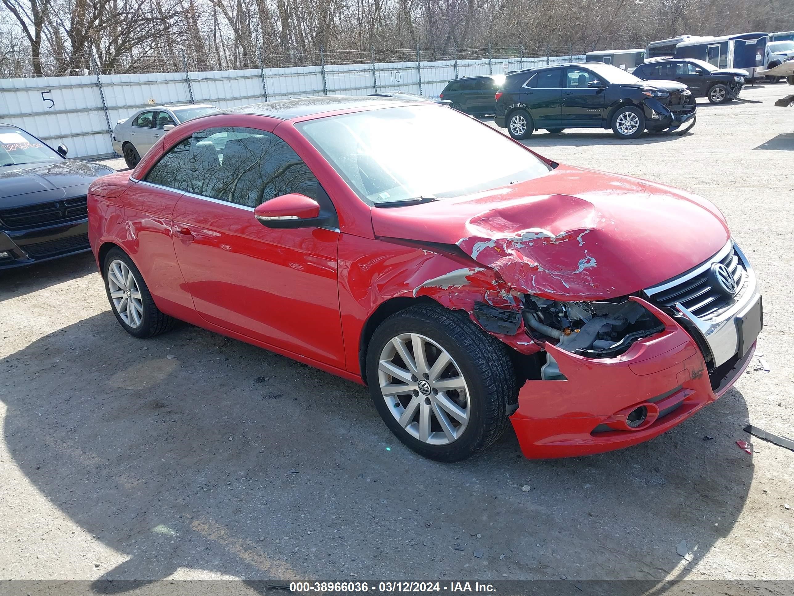 VOLKSWAGEN EOS 2009 wvwba71f99v016408