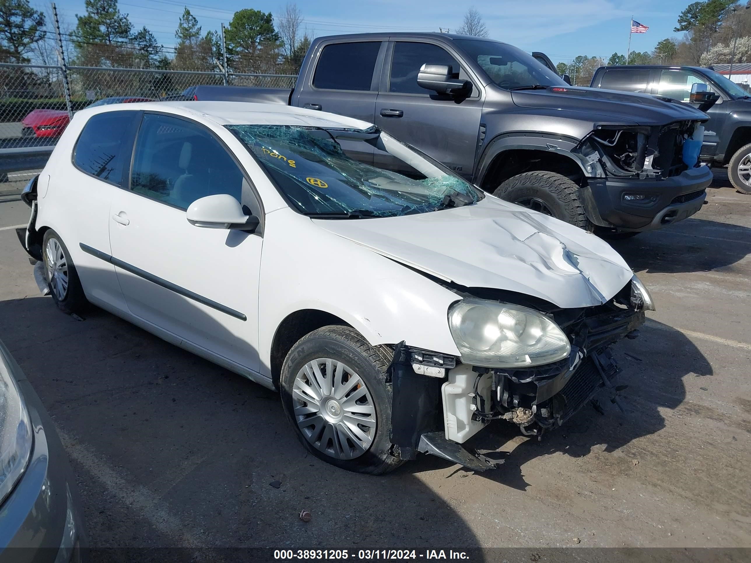 VOLKSWAGEN GOLF 2007 wvwbr71k37w028728