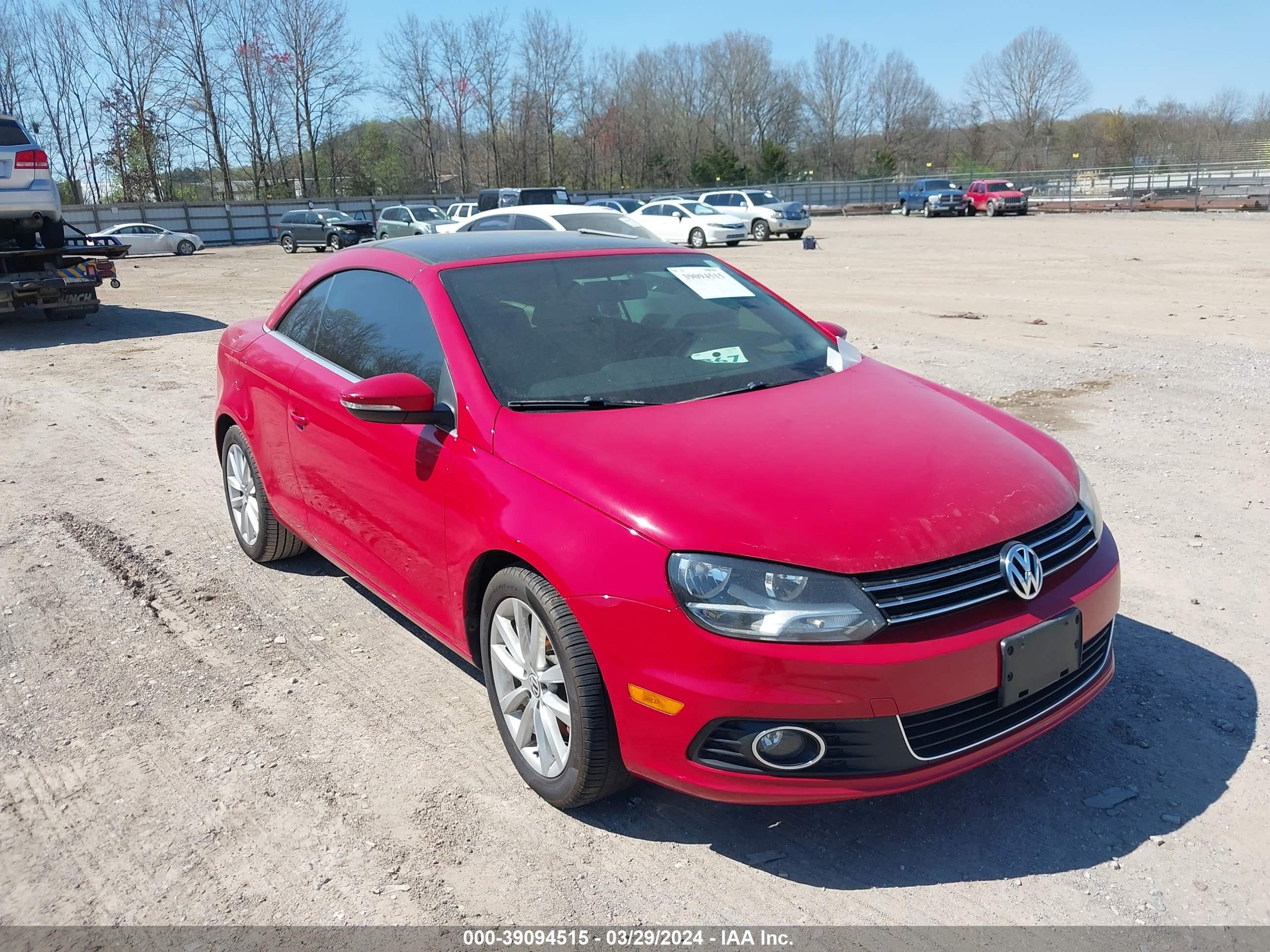 VOLKSWAGEN EOS 2012 wvwbw7ah3cv006564