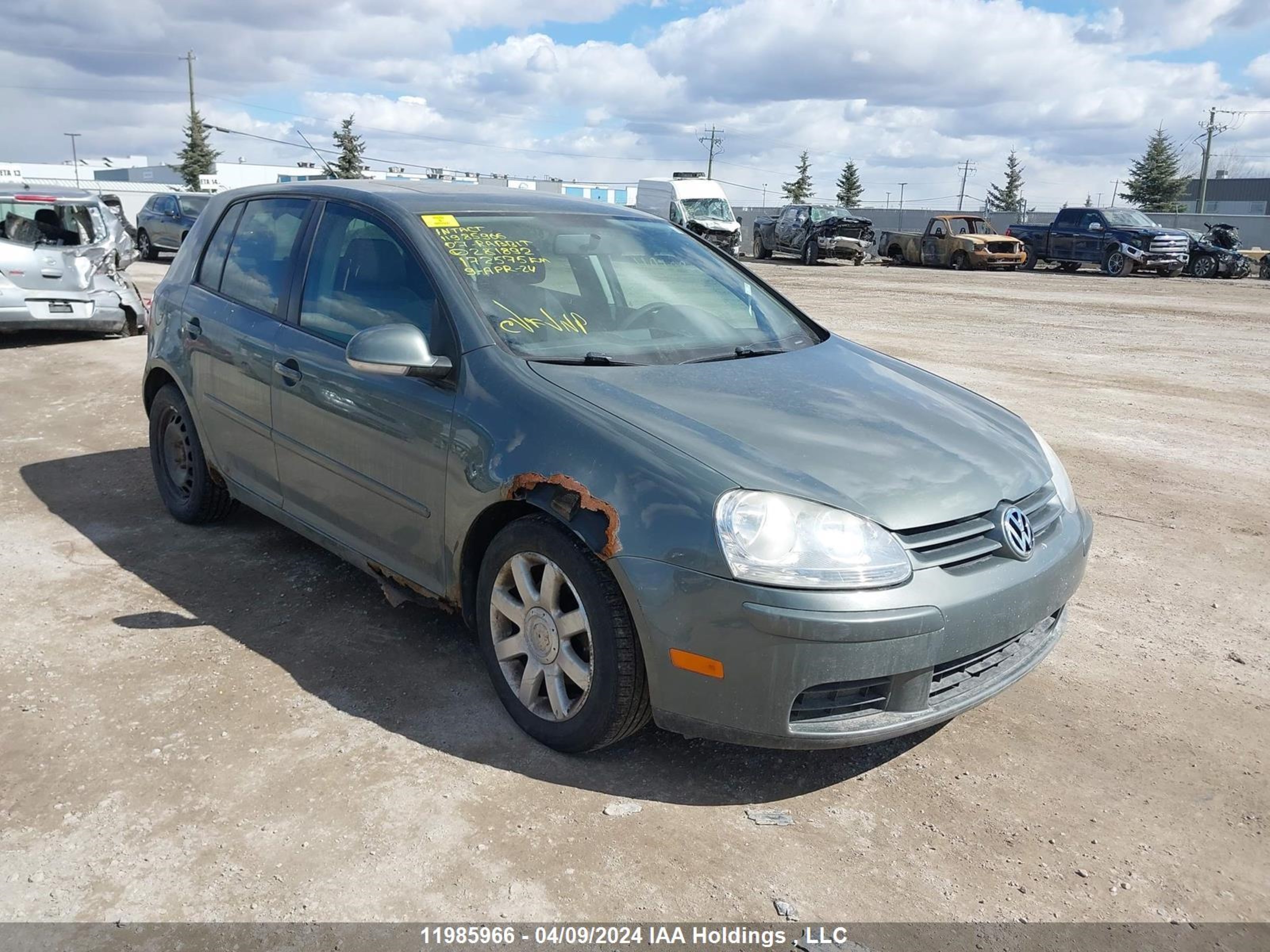 VOLKSWAGEN GOLF 2007 wvwcr71k37w281892