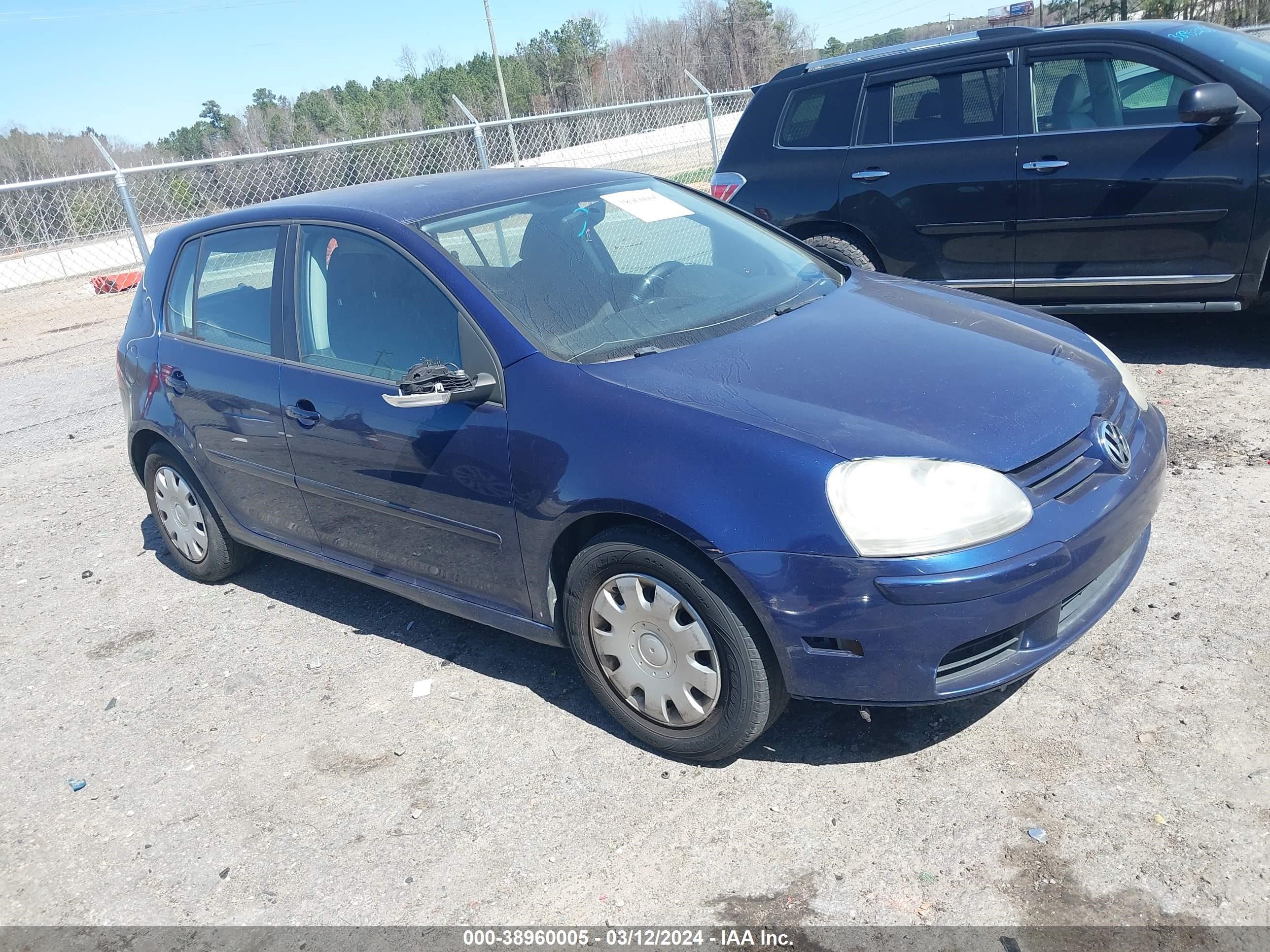 VOLKSWAGEN GOLF 2008 wvwda71k28w016068