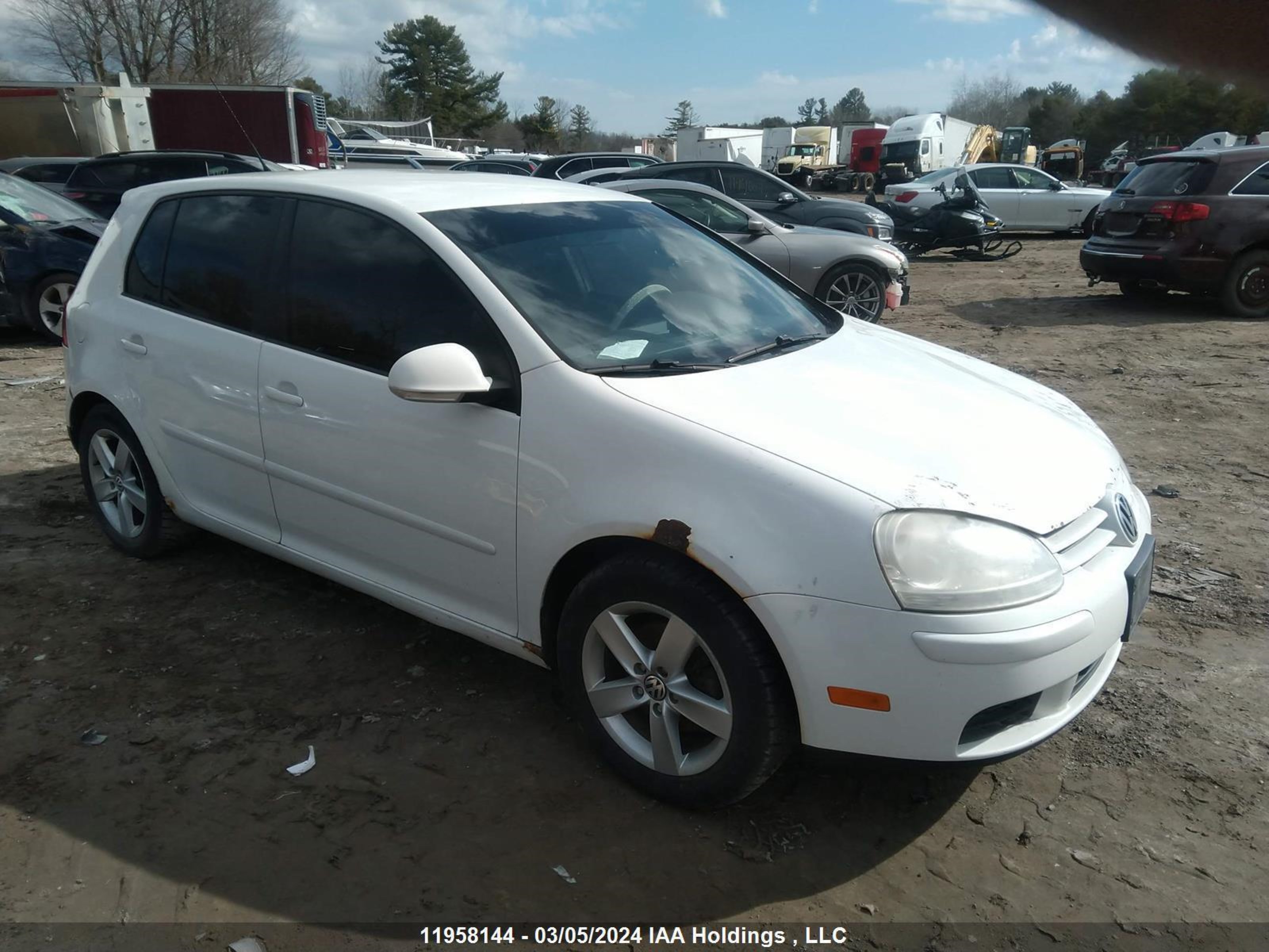 VOLKSWAGEN GOLF 2008 wvwda71k58w076913