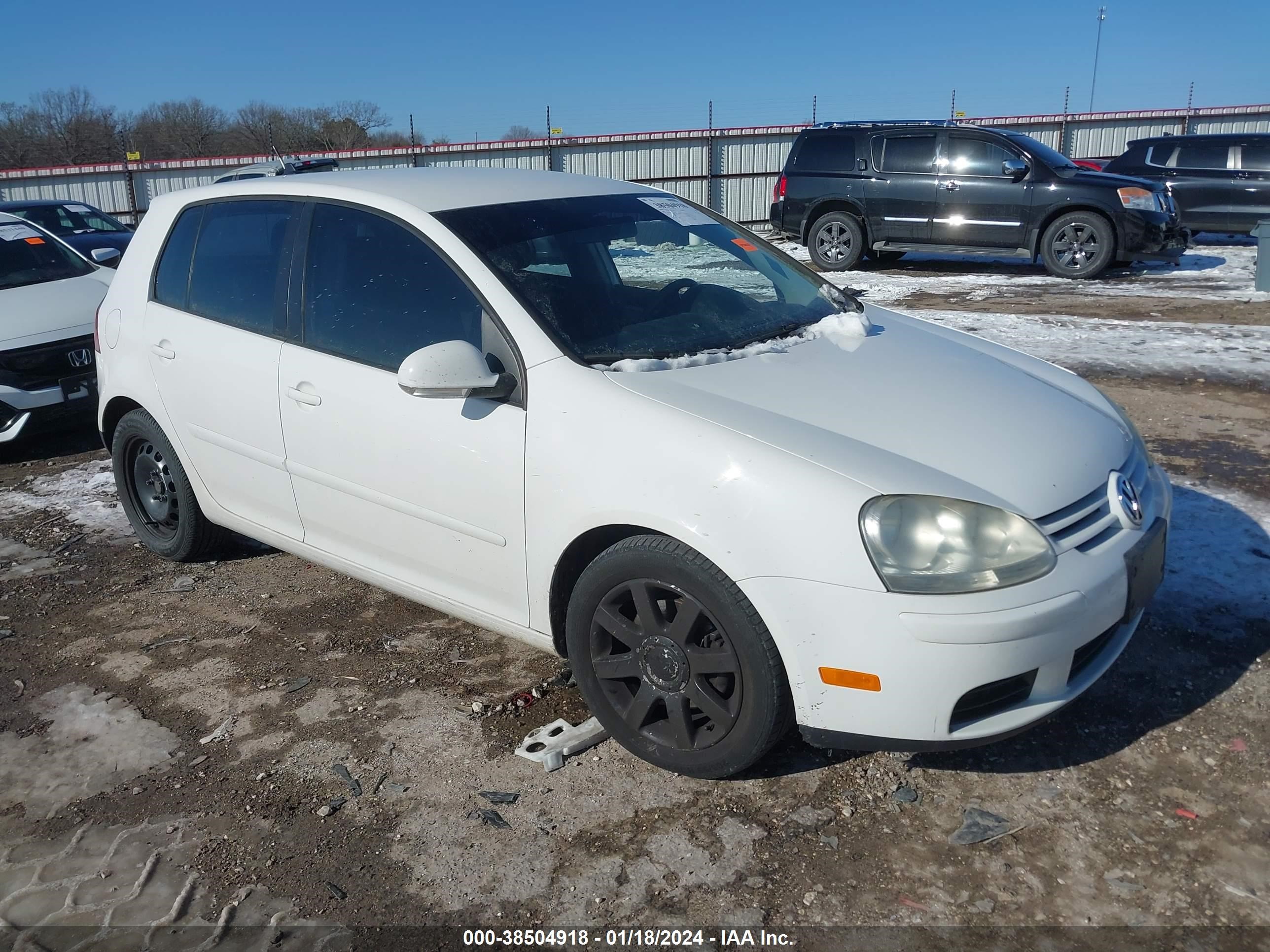 VOLKSWAGEN GOLF 2008 wvwda71k98w270599