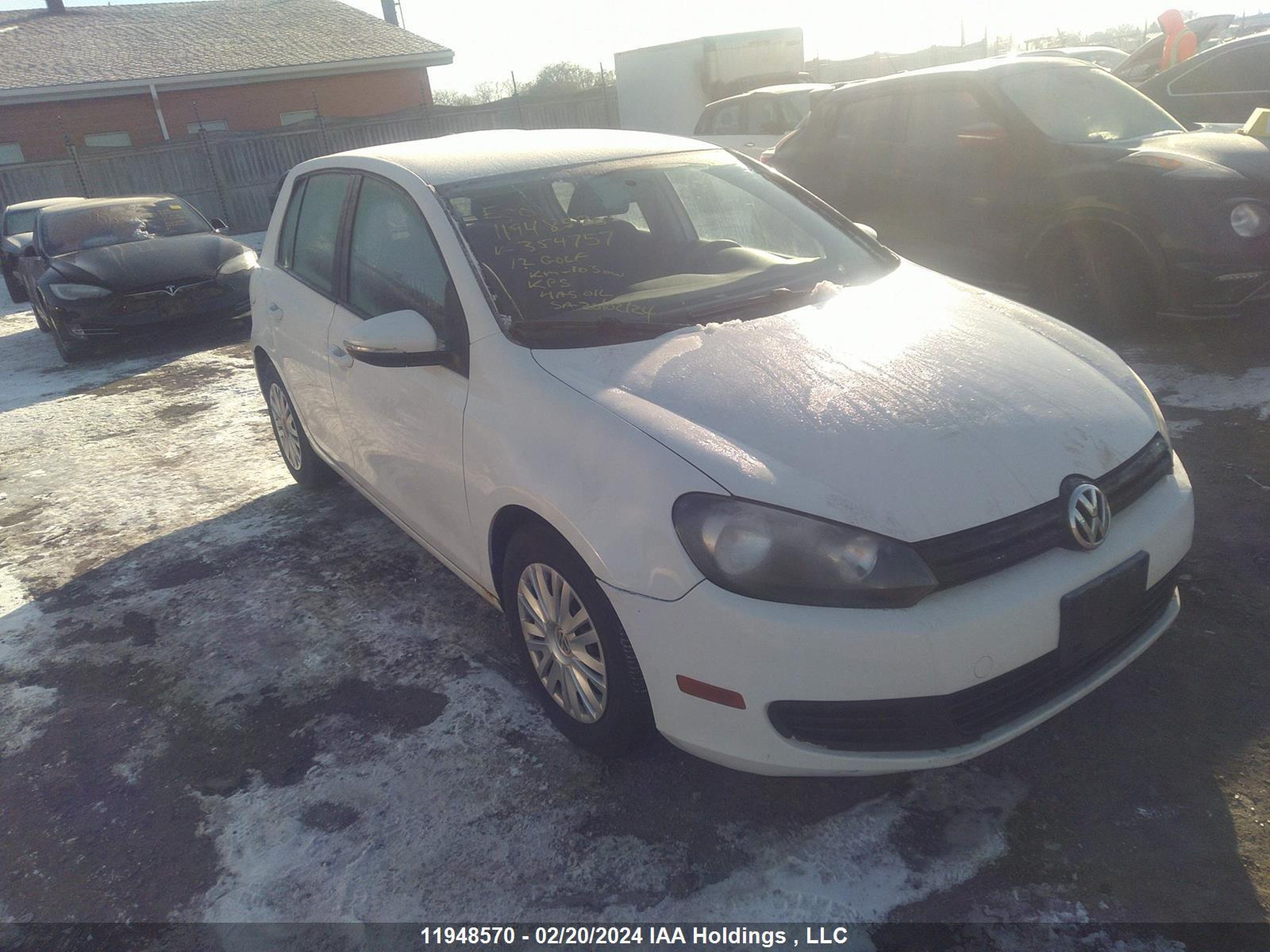 VOLKSWAGEN GOLF 2012 wvwda7aj5cw354757