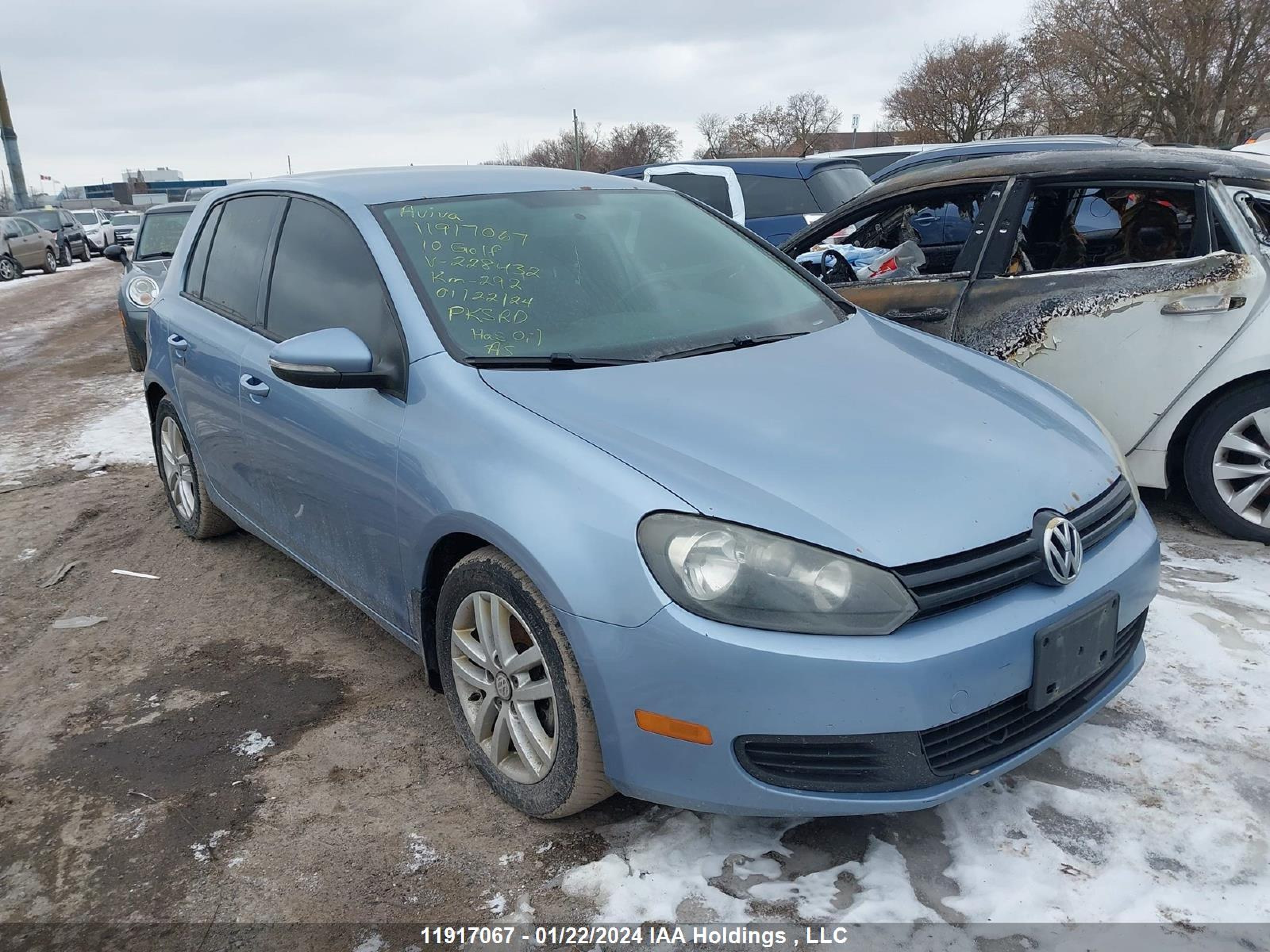 VOLKSWAGEN GOLF 2010 wvwda7aj9aw228432