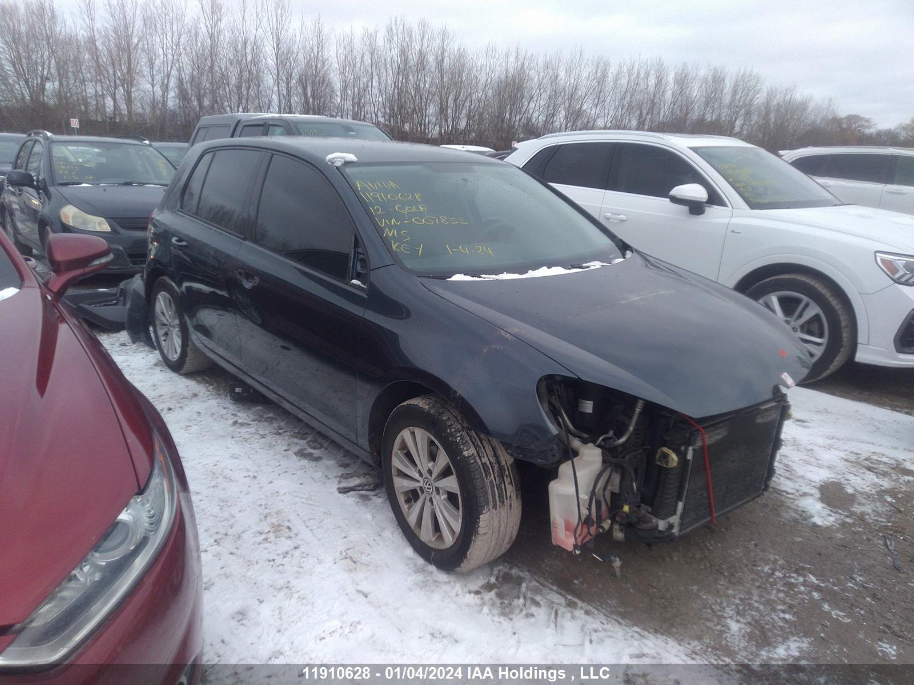 VOLKSWAGEN GOLF 2012 wvwdm7aj3cw007855