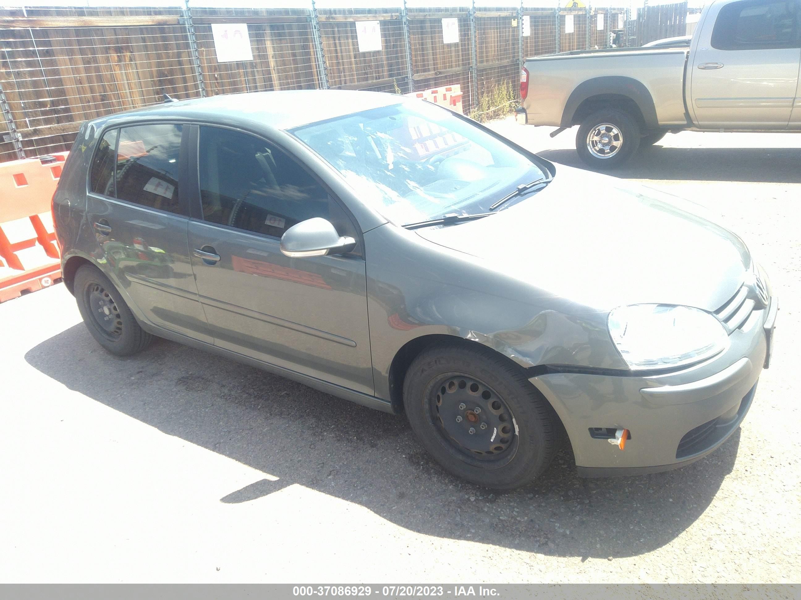 VOLKSWAGEN GOLF 2007 wvwdr71k07w223131