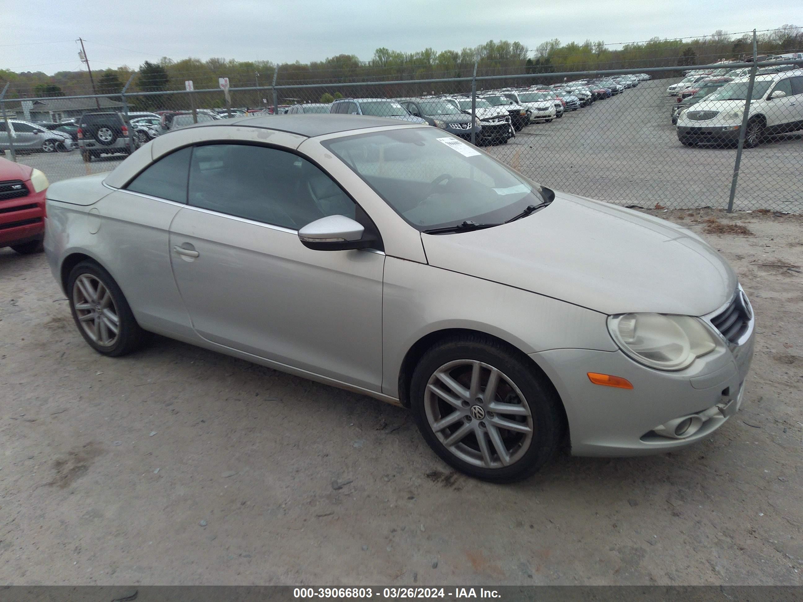 VOLKSWAGEN EOS 2009 wvwfa71f49v014468