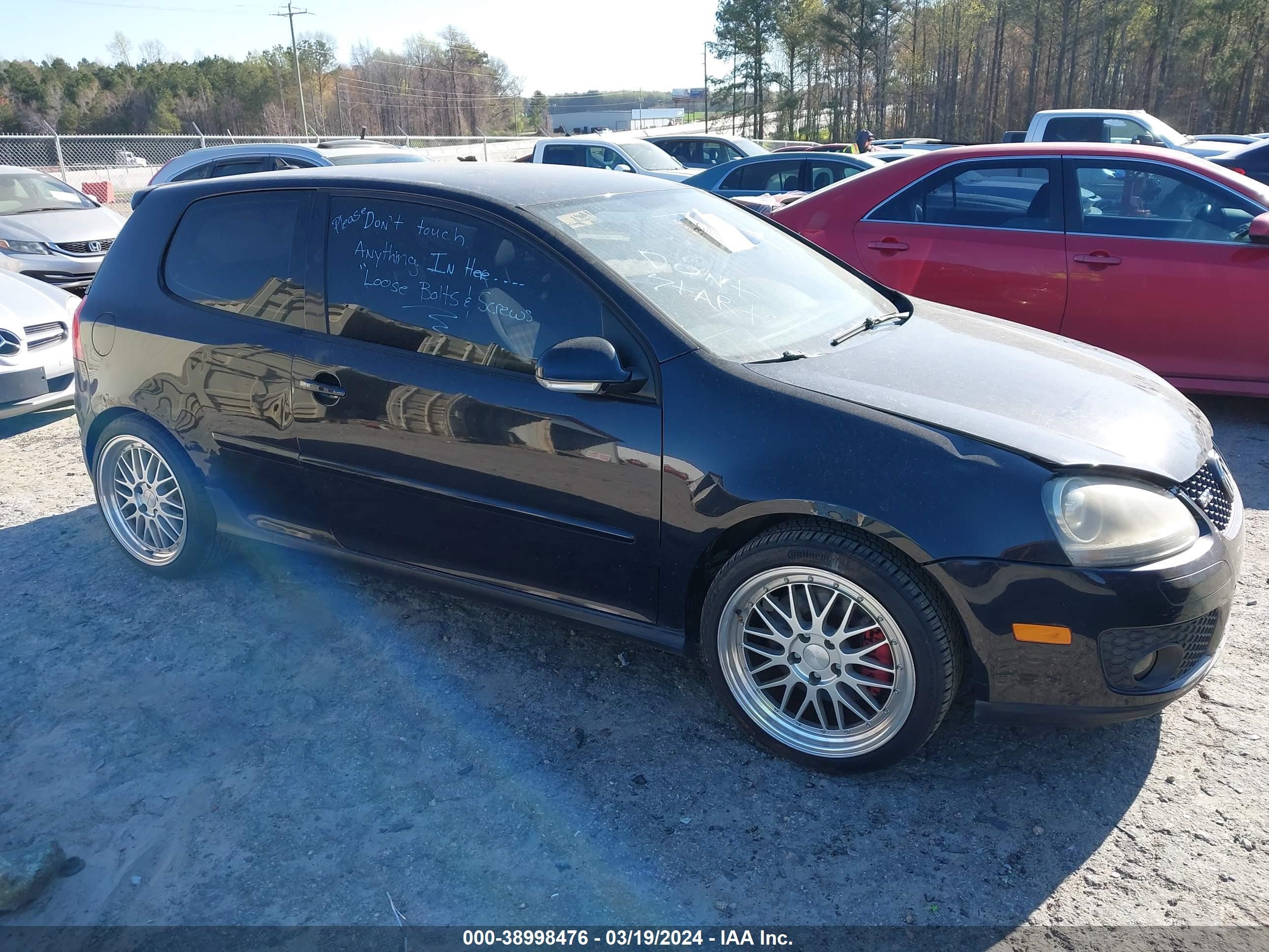 VOLKSWAGEN GTI 2009 wvwfd71k69w013918