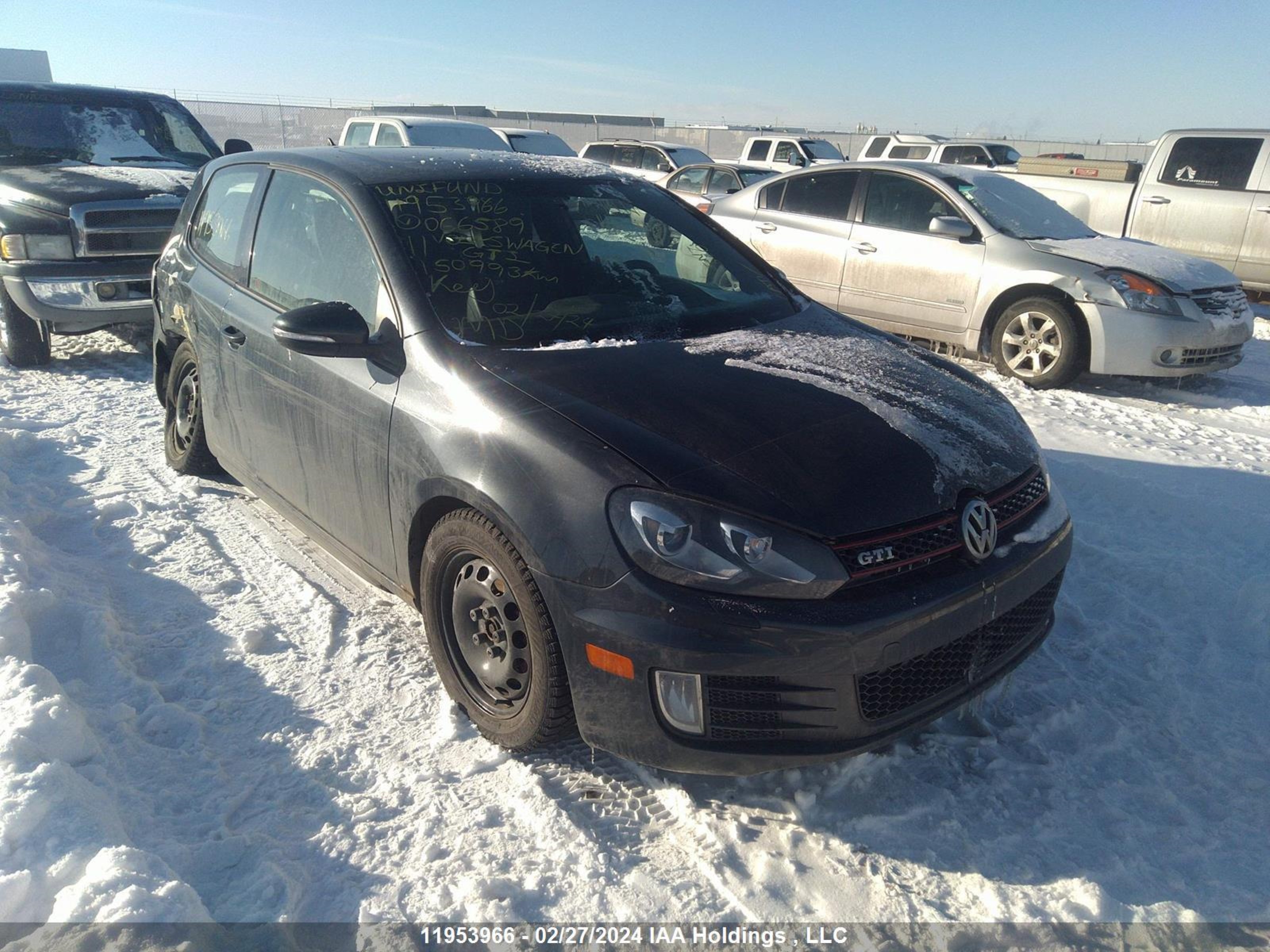 VOLKSWAGEN GTI 2011 wvwfv7aj0bw066589