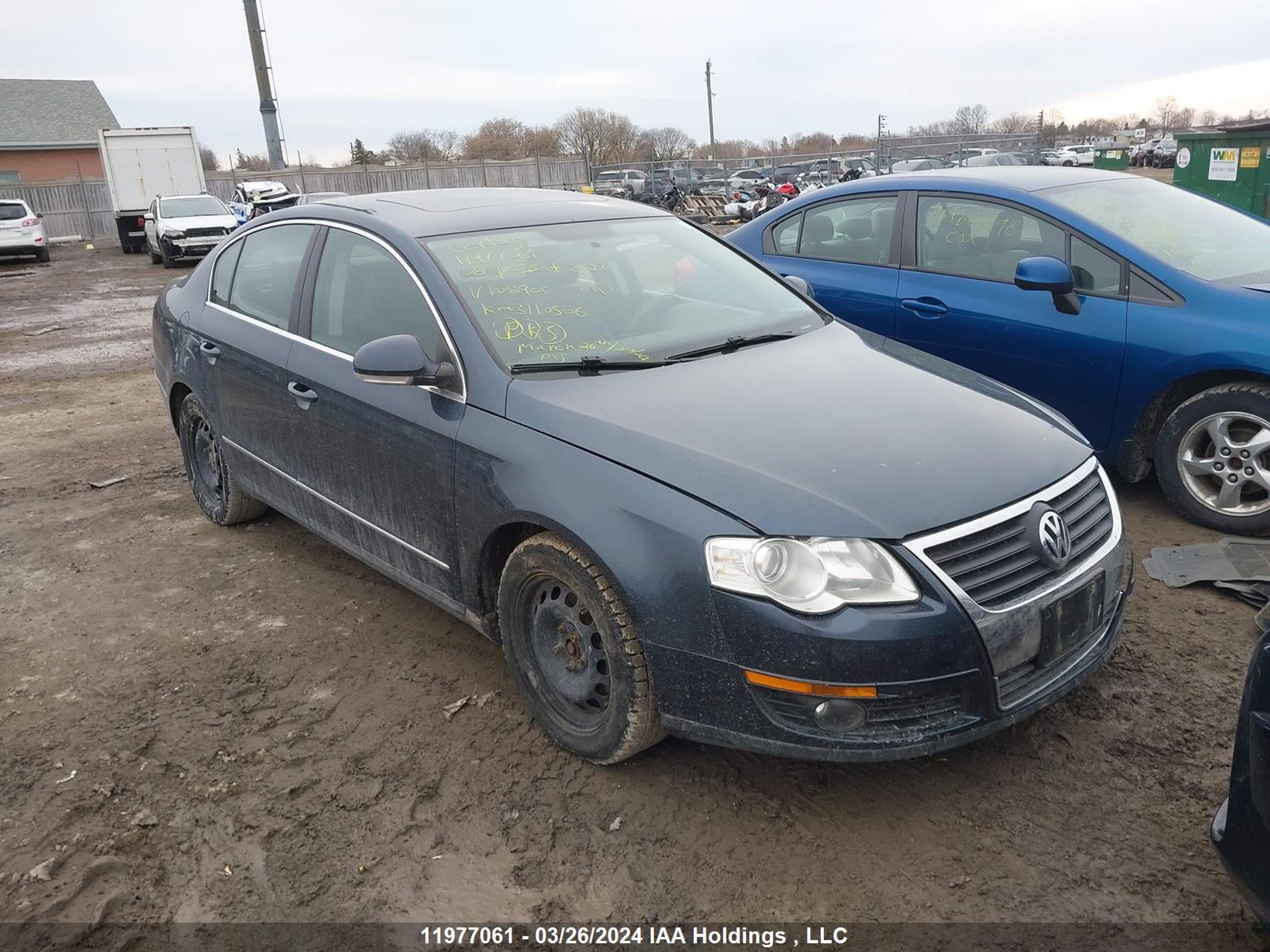 VOLKSWAGEN PASSAT 2008 wvwgk73c88e108906