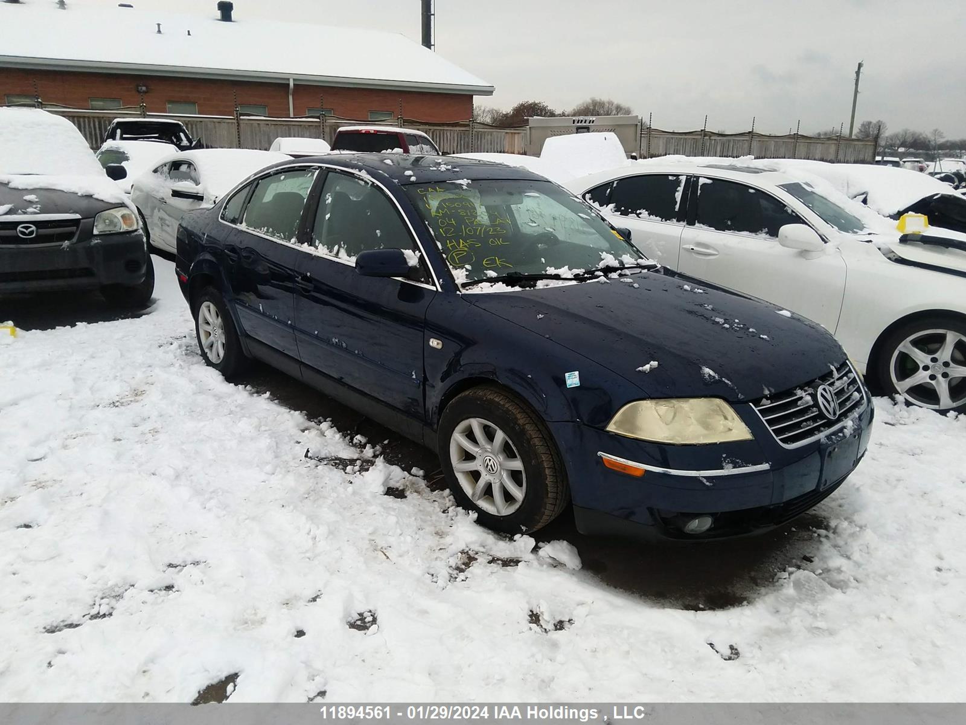 VOLKSWAGEN PASSAT 2004 wvwpd63b04p150917