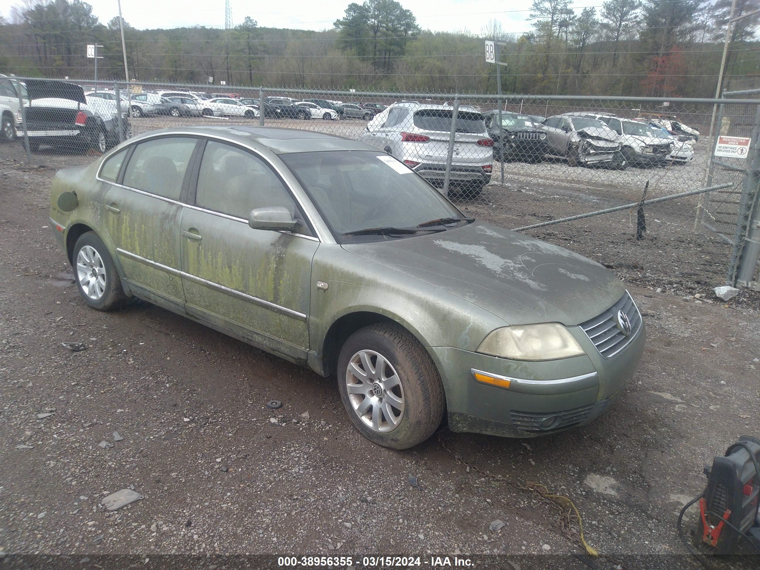 VOLKSWAGEN PASSAT 2002 wvwpd63b52p124312