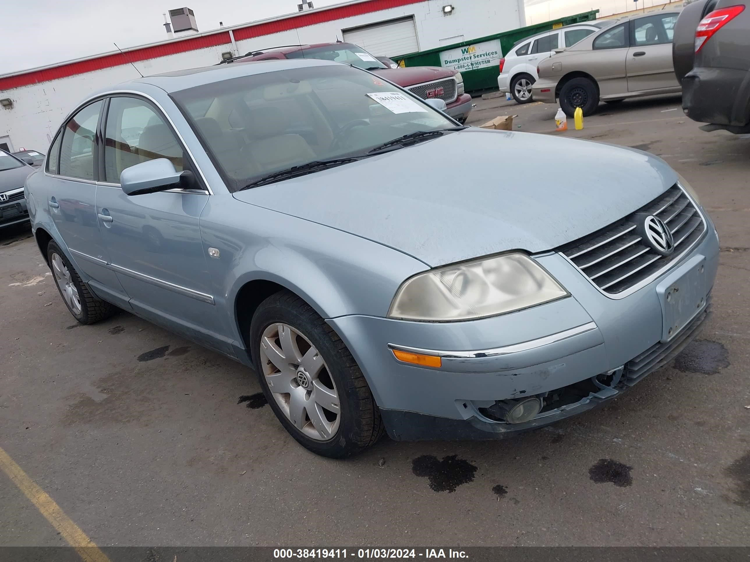 VOLKSWAGEN PASSAT 2001 wvwth63b81p290955