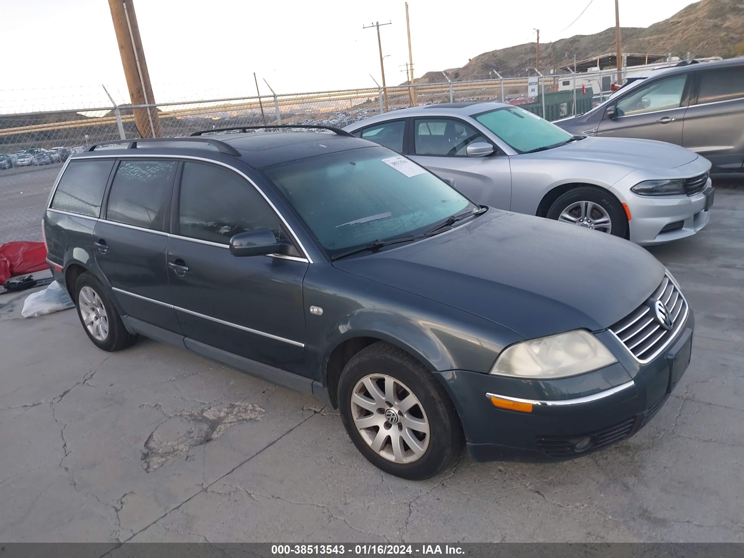 VOLKSWAGEN PASSAT 2003 wvwvd63b03e321120