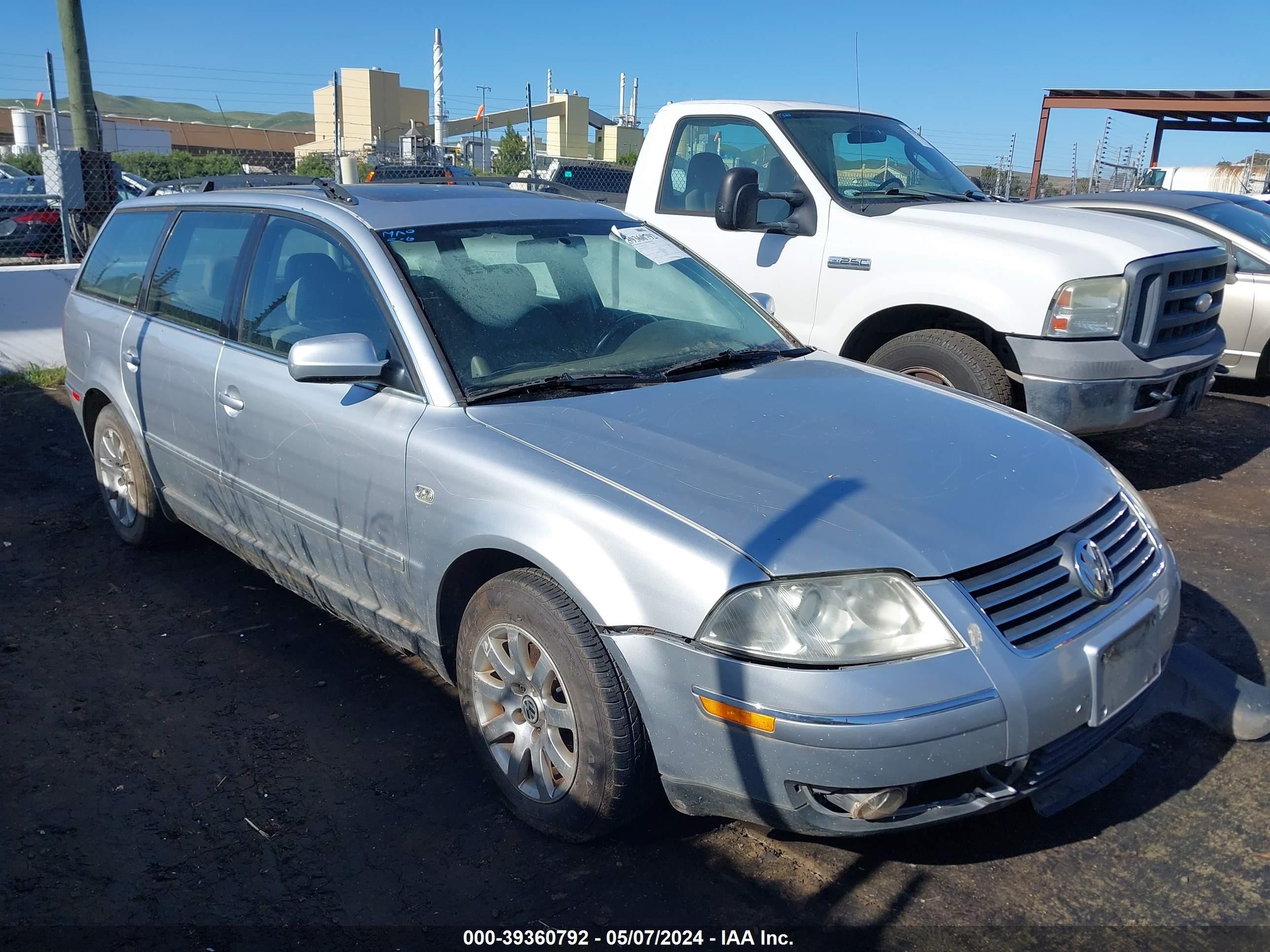 VOLKSWAGEN PASSAT 2003 wvwvd63b73e143108