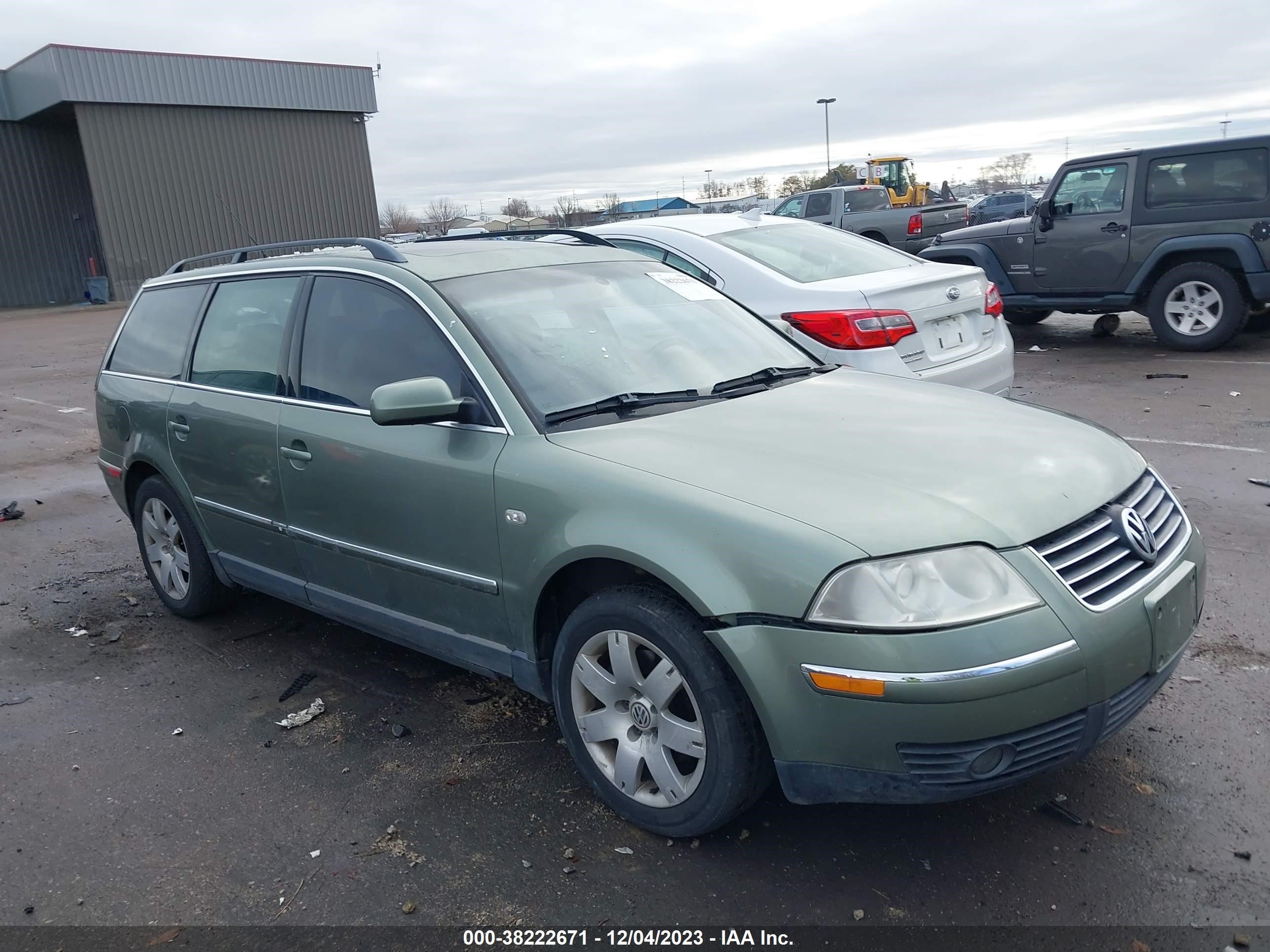 VOLKSWAGEN PASSAT 2002 wvwyh63b22e376460