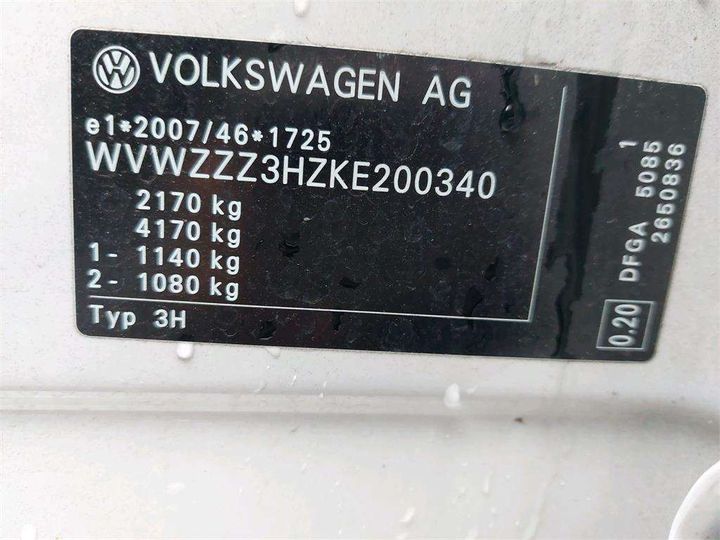 VOLKSWAGEN ARTEON 2019 wvwzzz3hzke200340