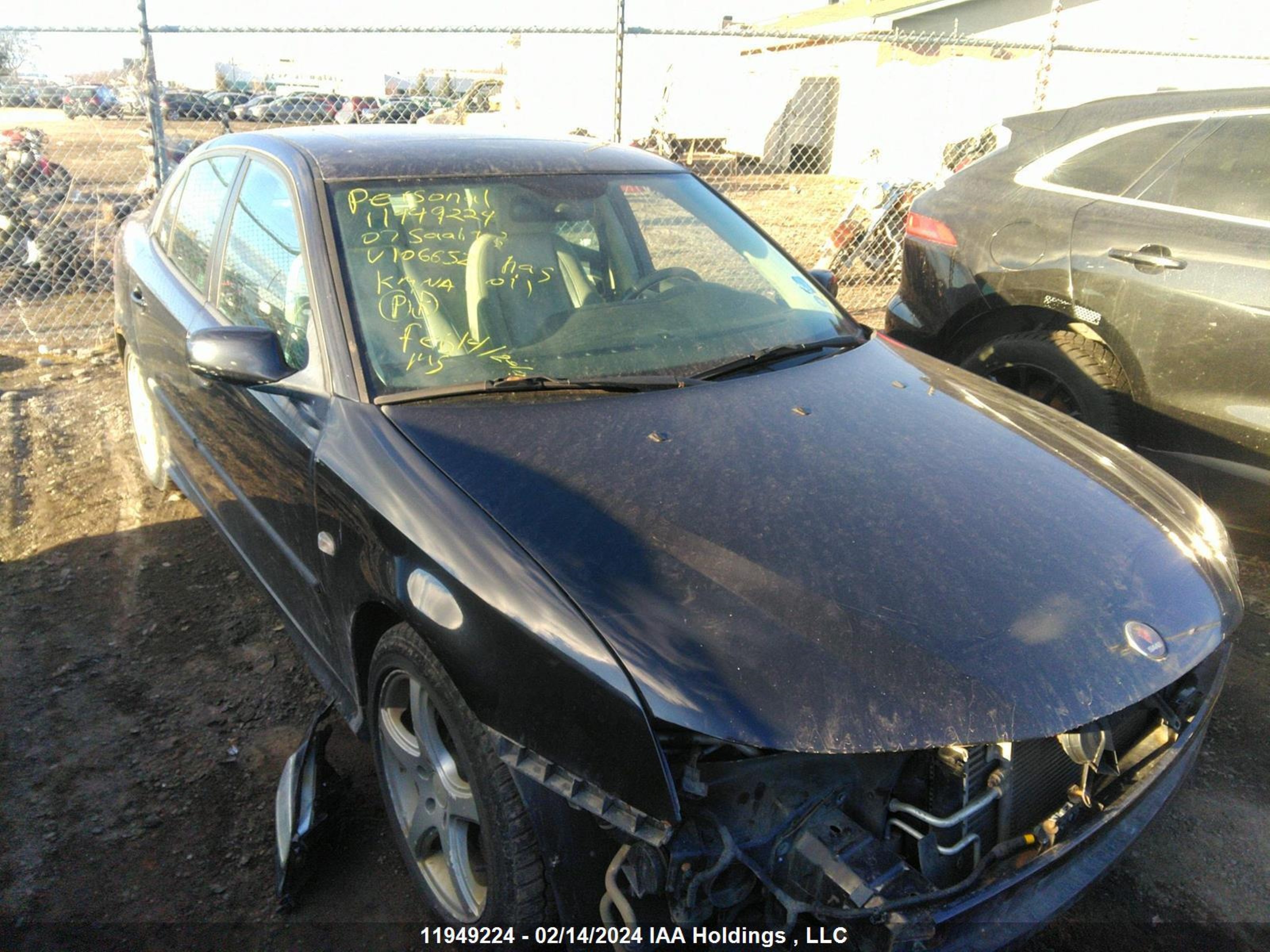 SAAB 9-3 2007 ys3fh41u071106652