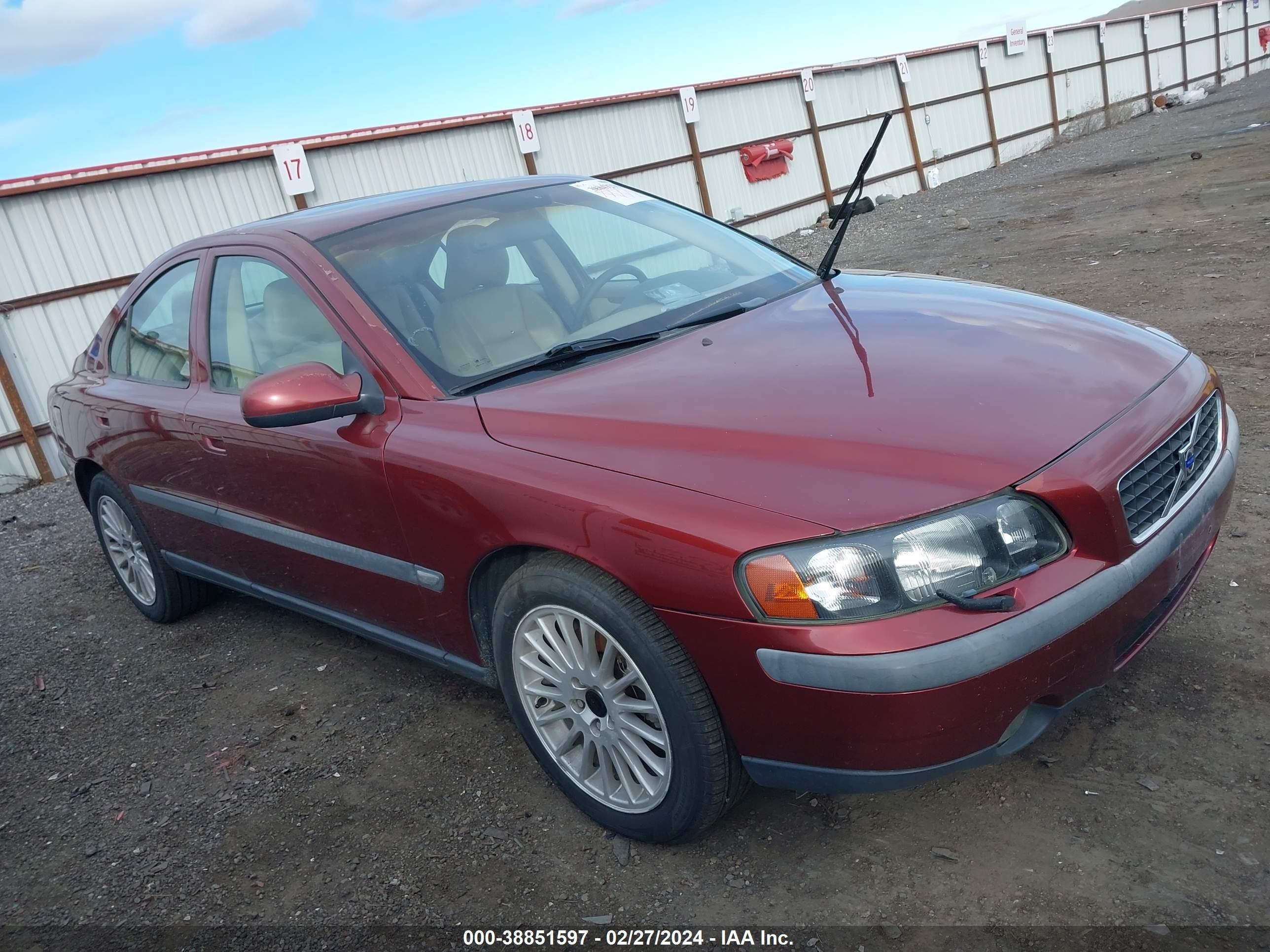 VOLVO S60 2001 yv1rs53d912006523