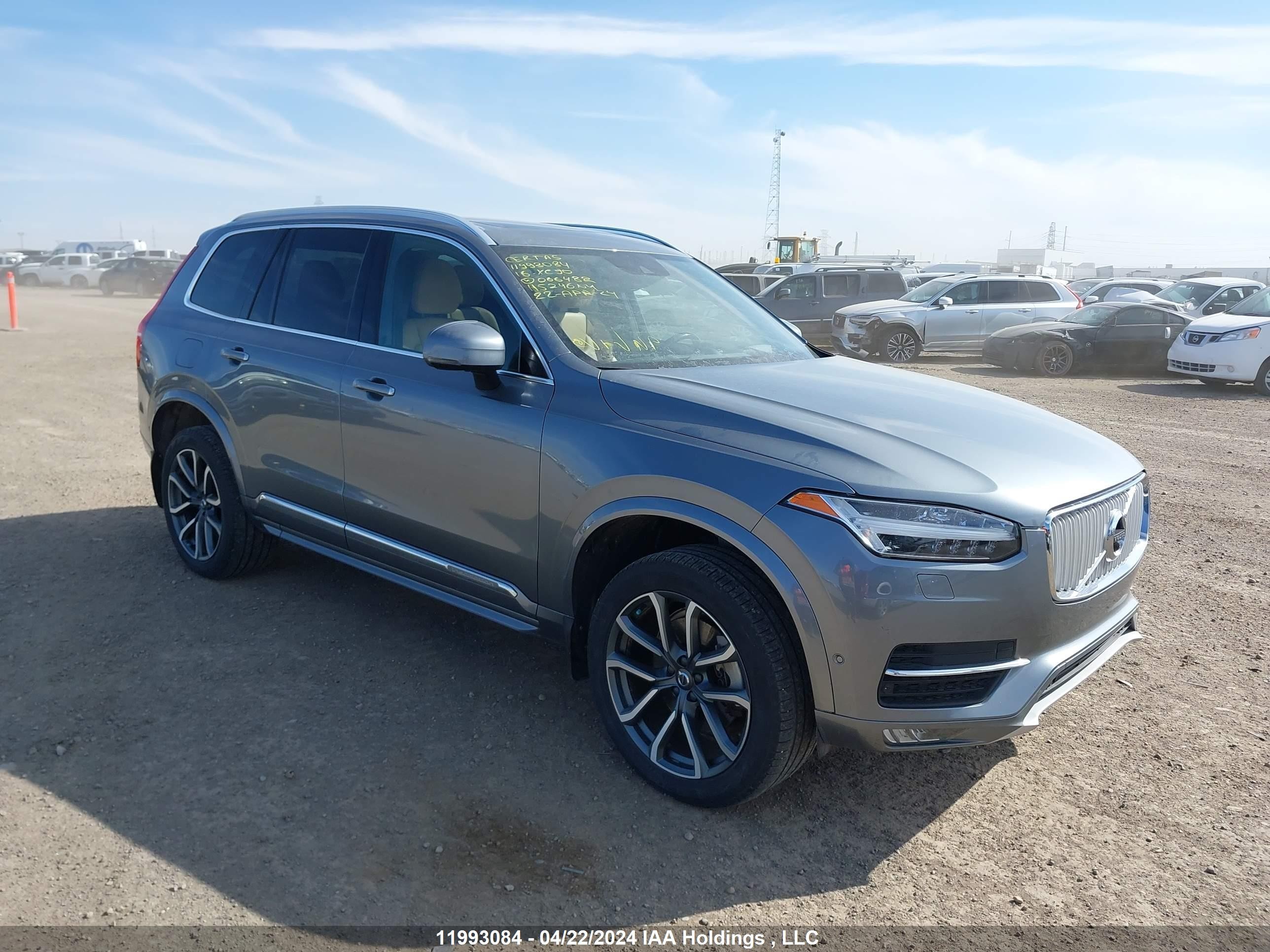 VOLVO XC90 2016 yv4a22pl4g1066482