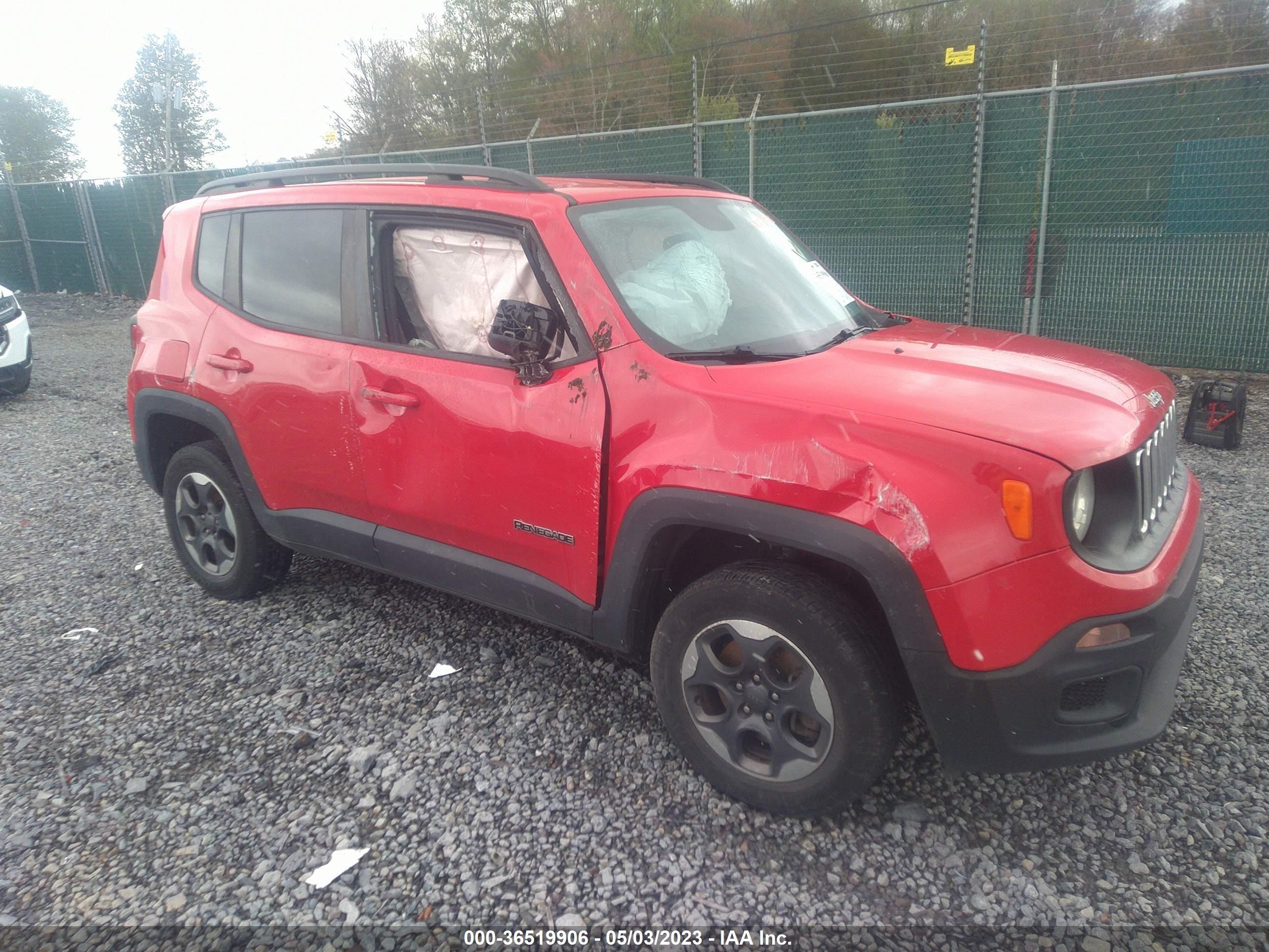 JEEP RENEGADE 2017 zaccjbabxhpf38734