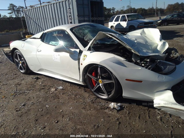 FERRARI 458 ITALIA 2013 zff68nha7d0192327